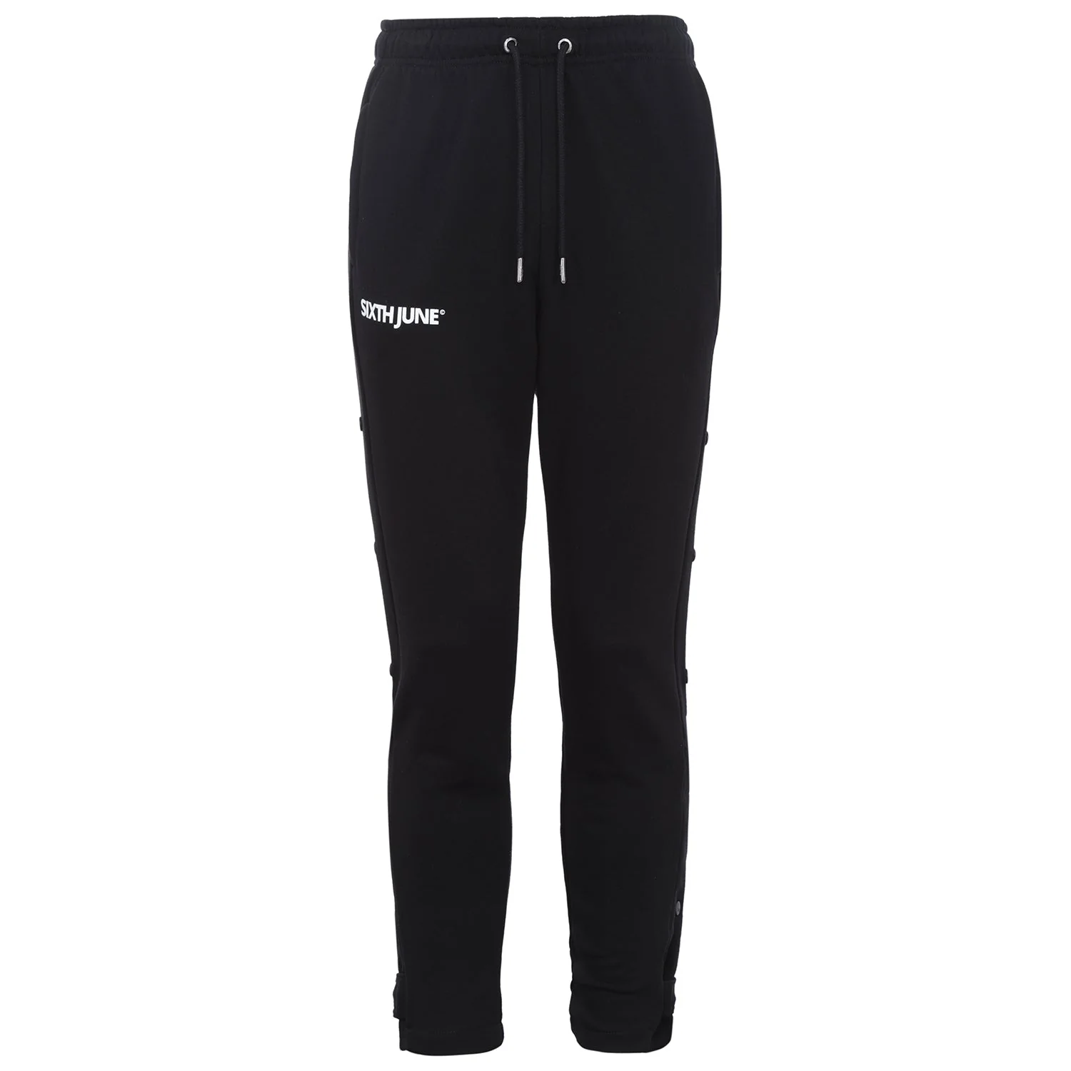 Pantalon jogging boutons Noir - Image 6