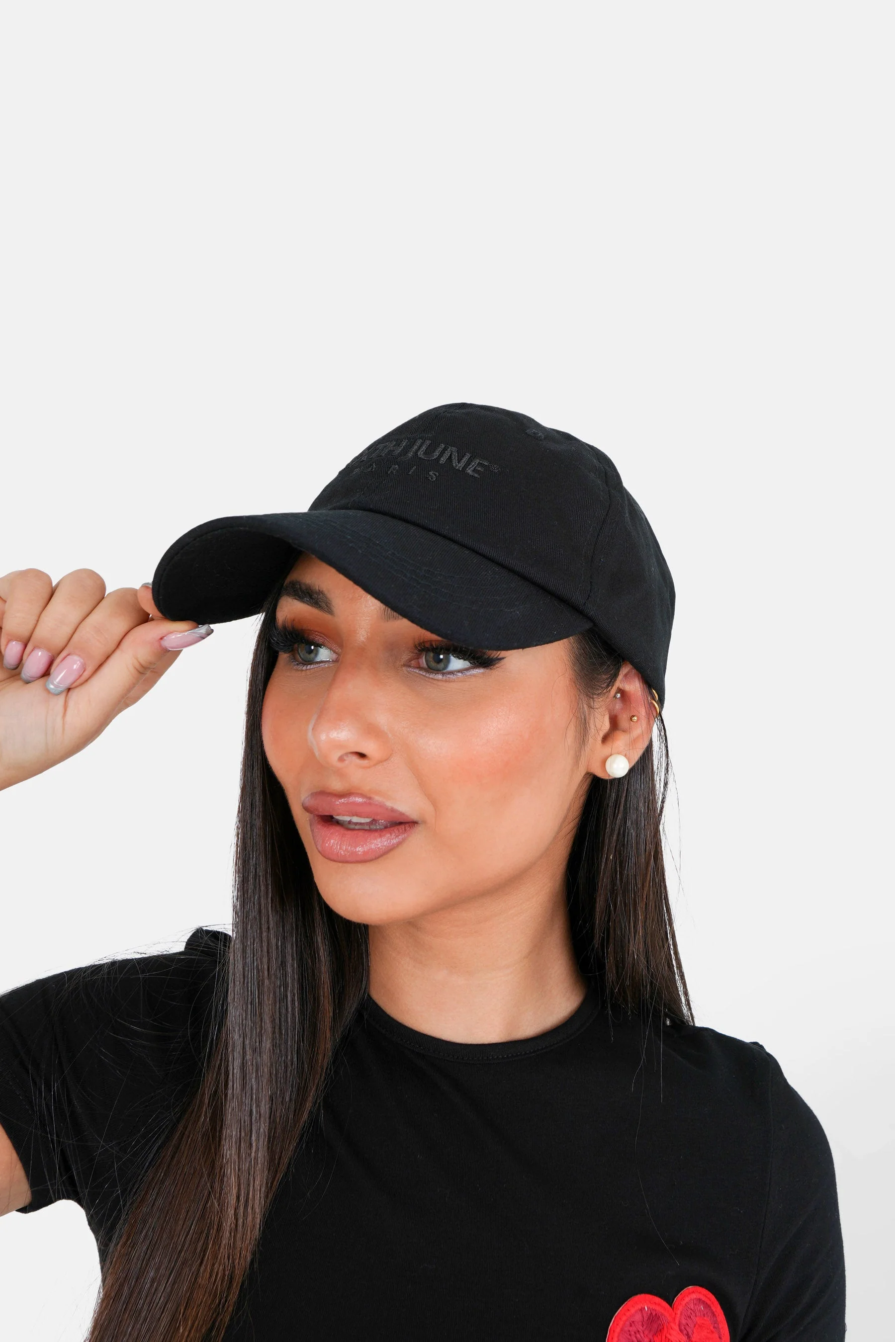 Casquette logo brodé Noir - Image 2