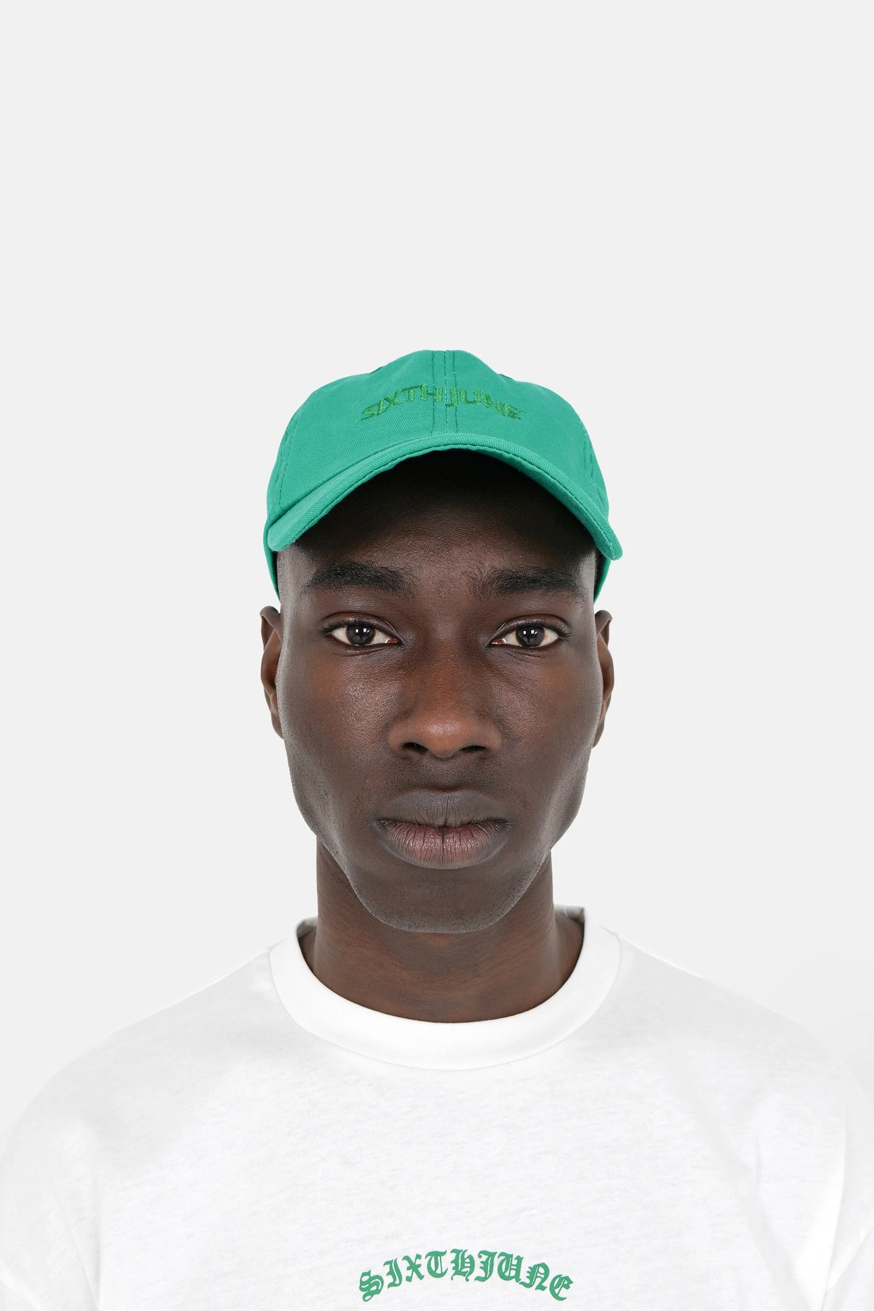 Casquette logo brodé Vert - Image 2