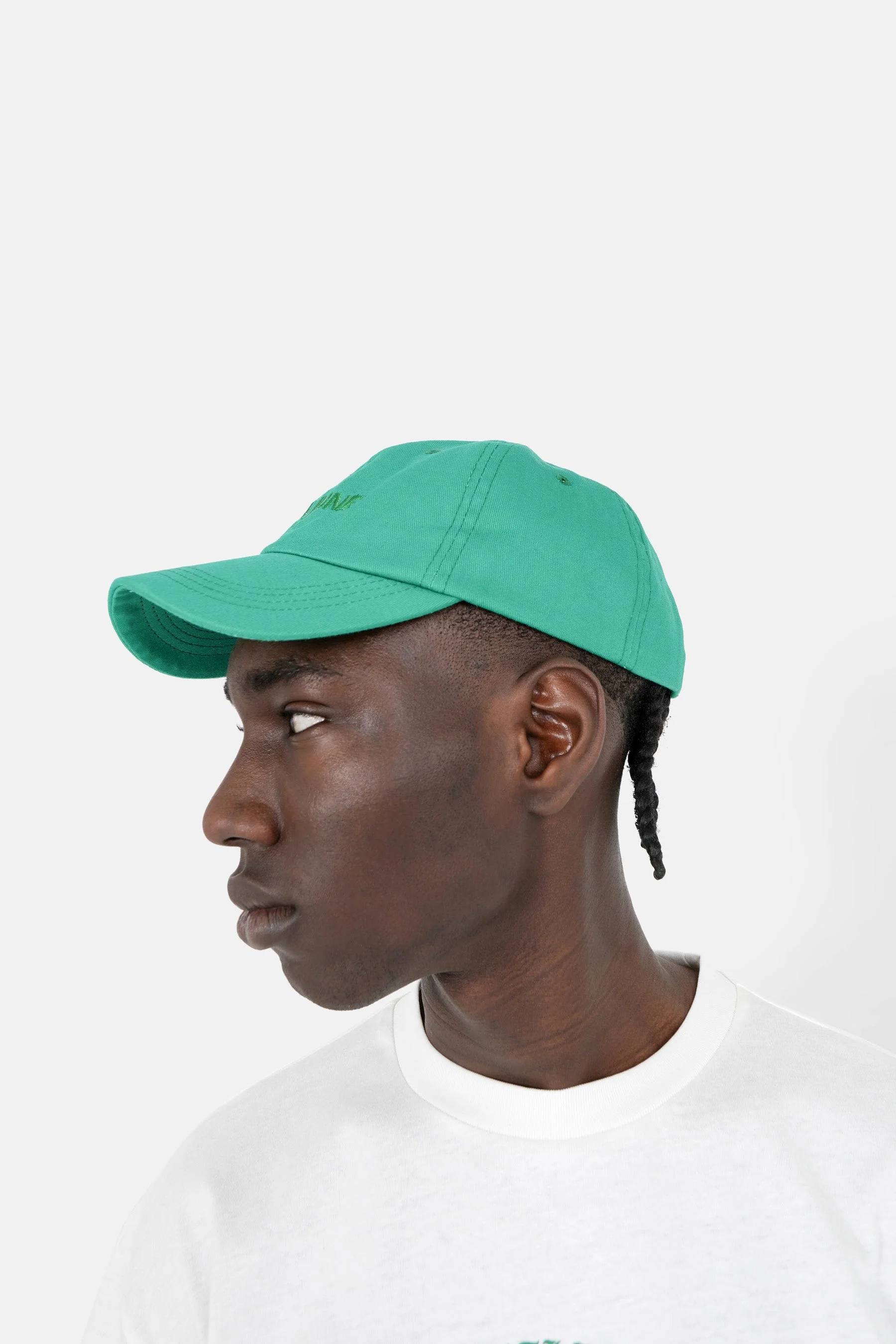 Casquette logo brodé Vert - Image 3