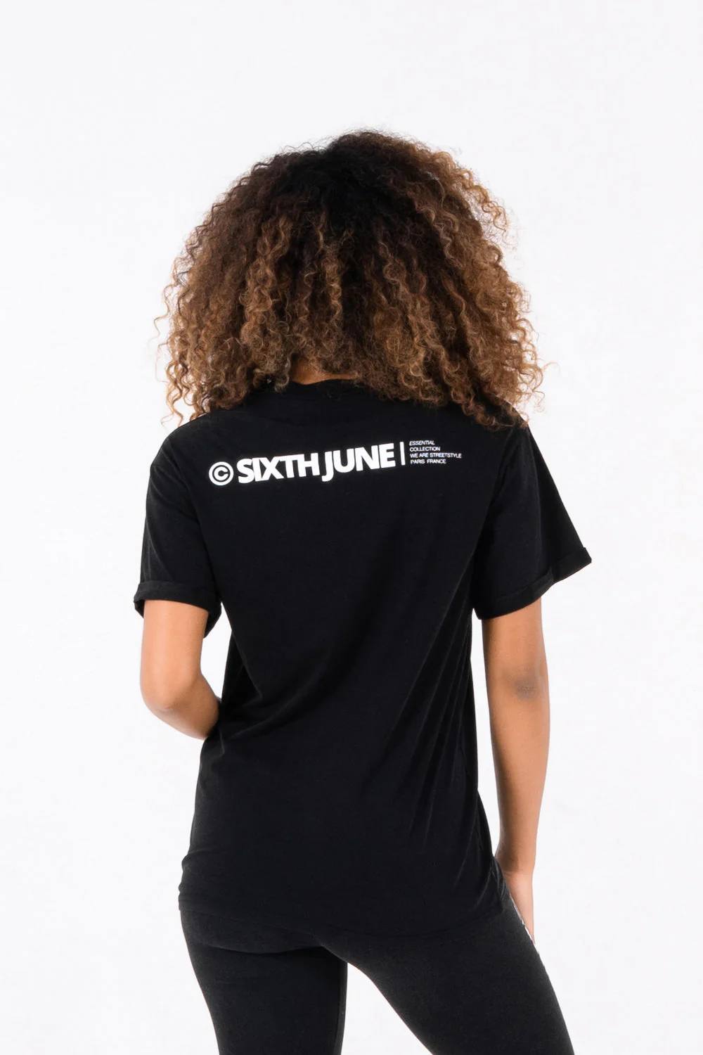 T-shirt logo imprimé Noir