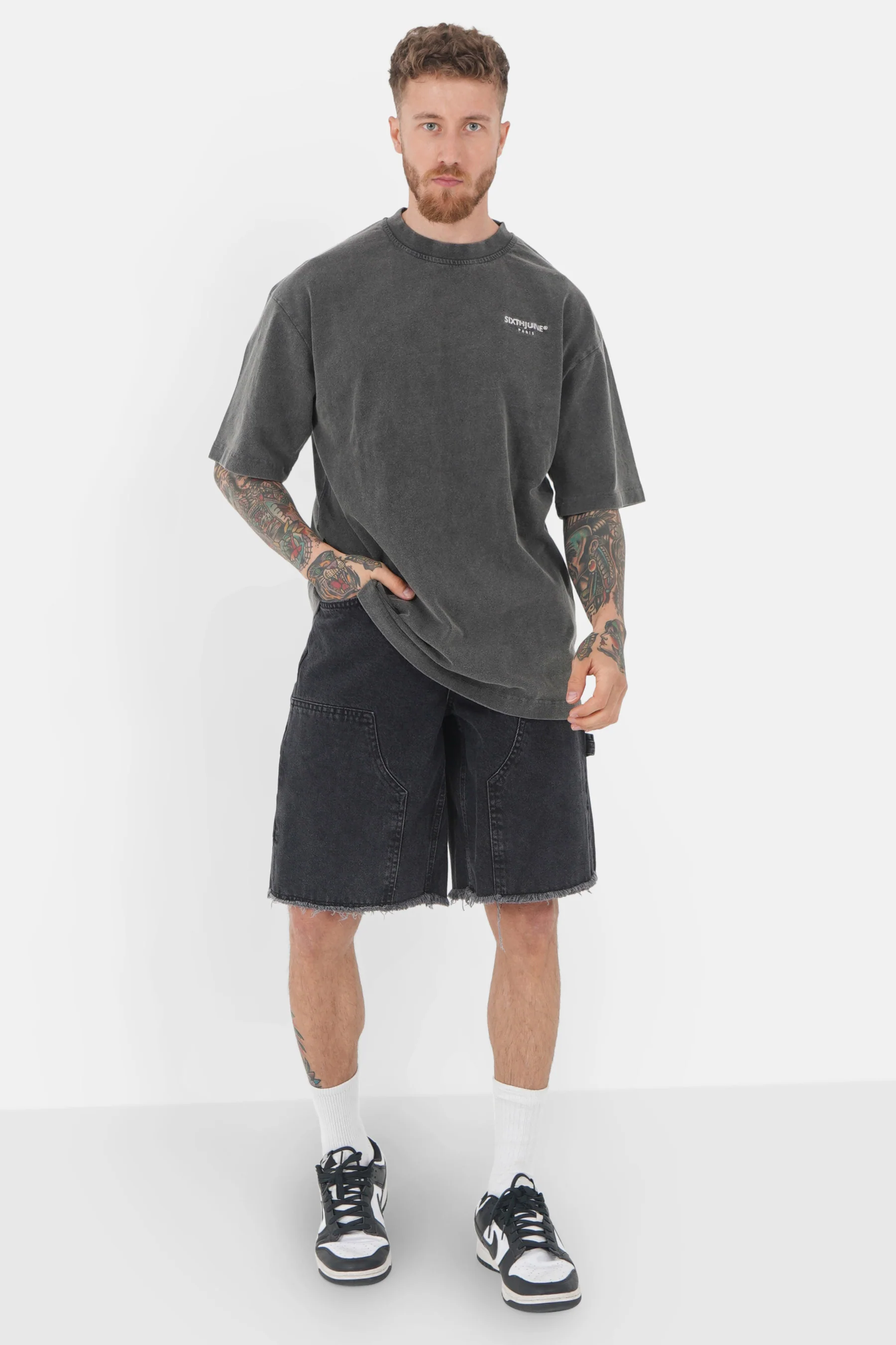 T-shirt acid logo Noir - Image 2