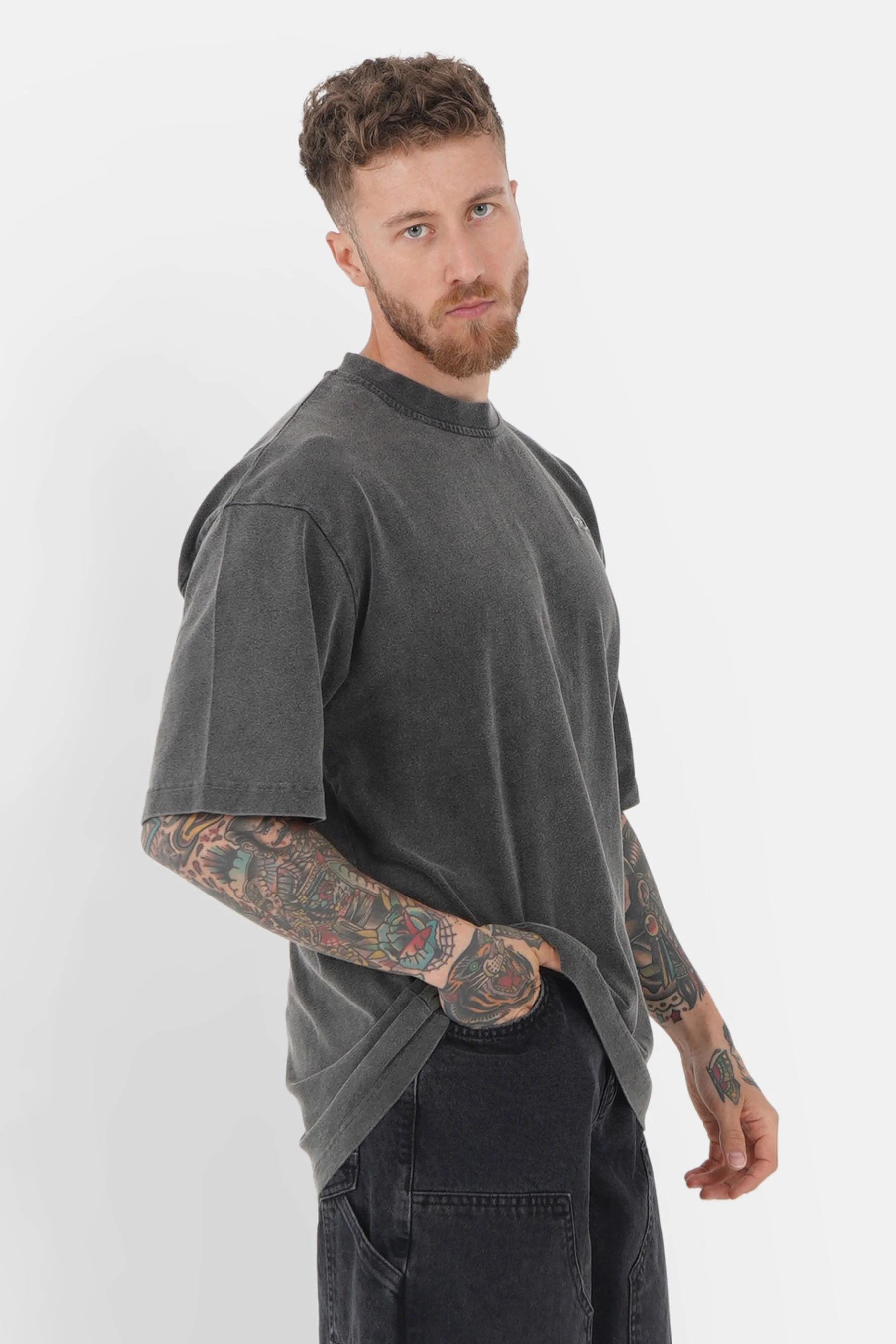 T-shirt acid logo Noir - Image 4