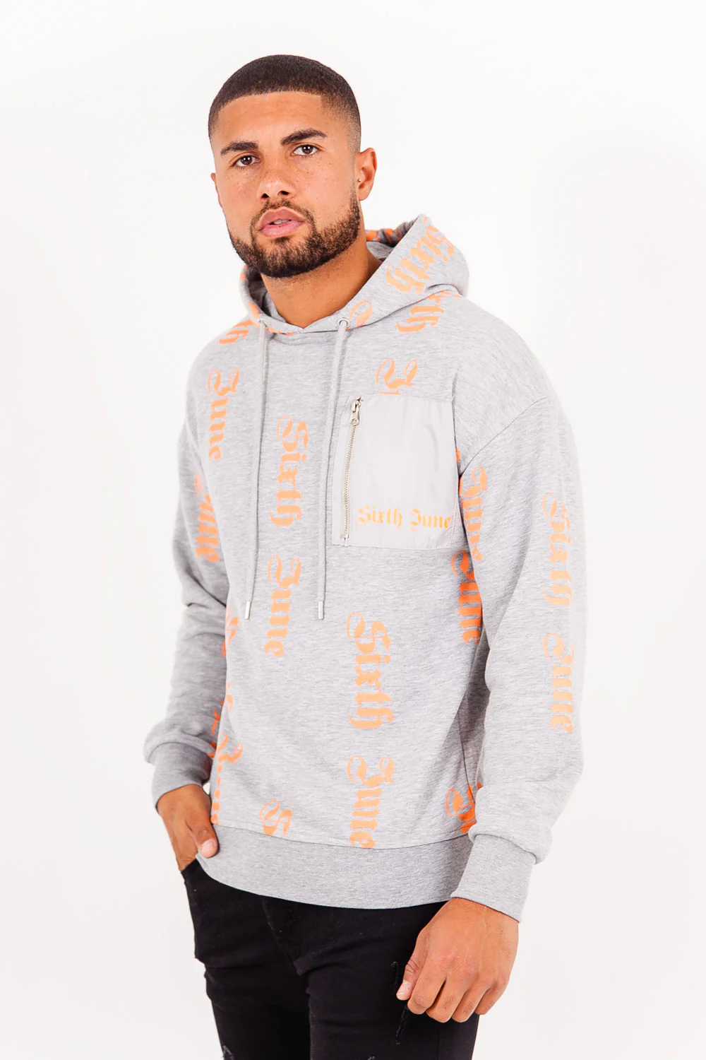 Sweatshirt all over gothique gris - Image 2