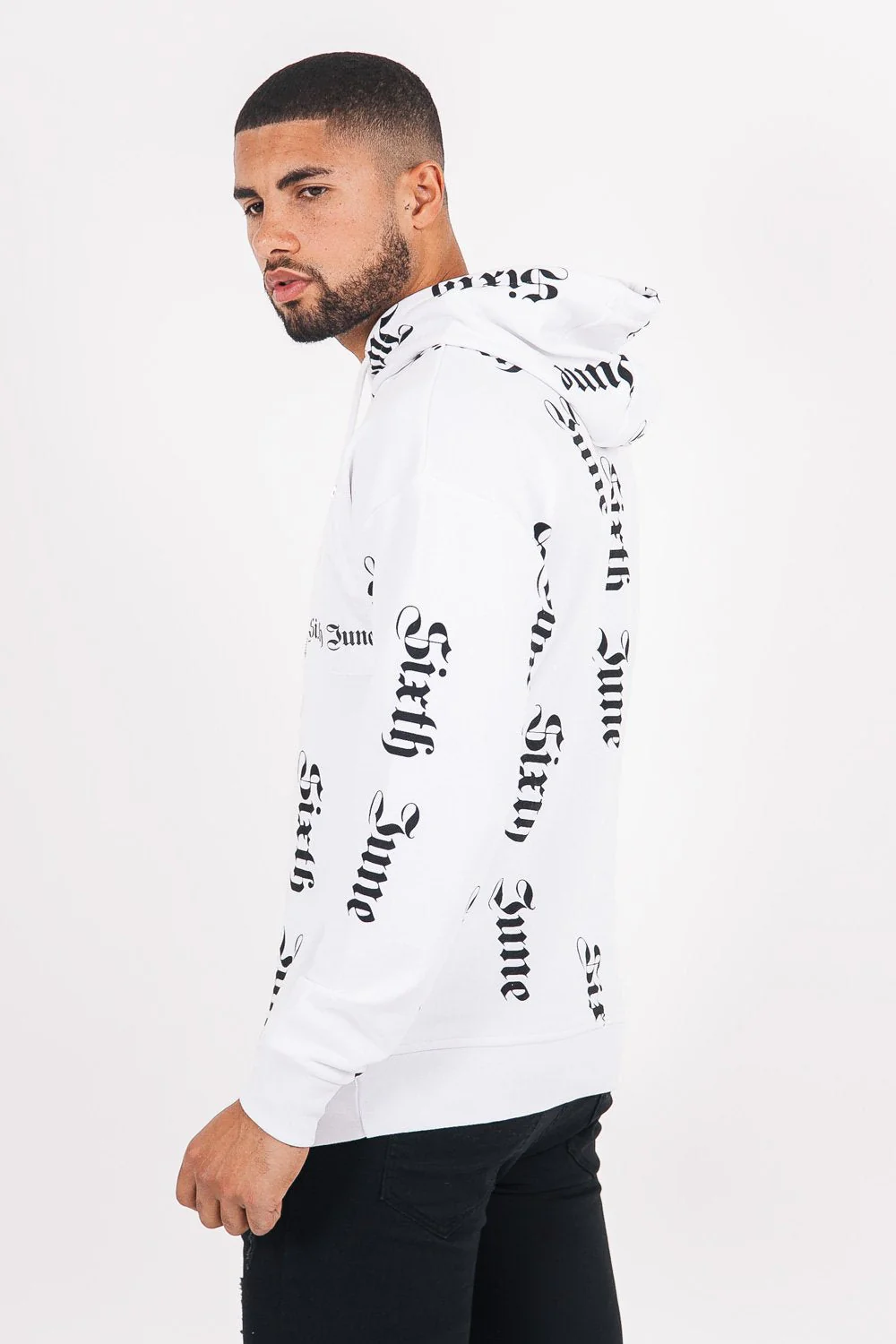 Sweatshirt all over gothique Blanc - Image 3