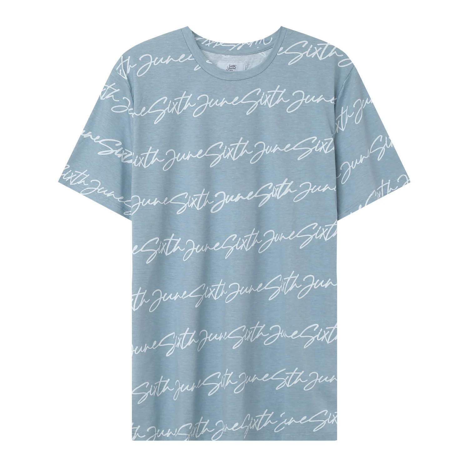 T-shirt logo signature Bleu clair - Image 6