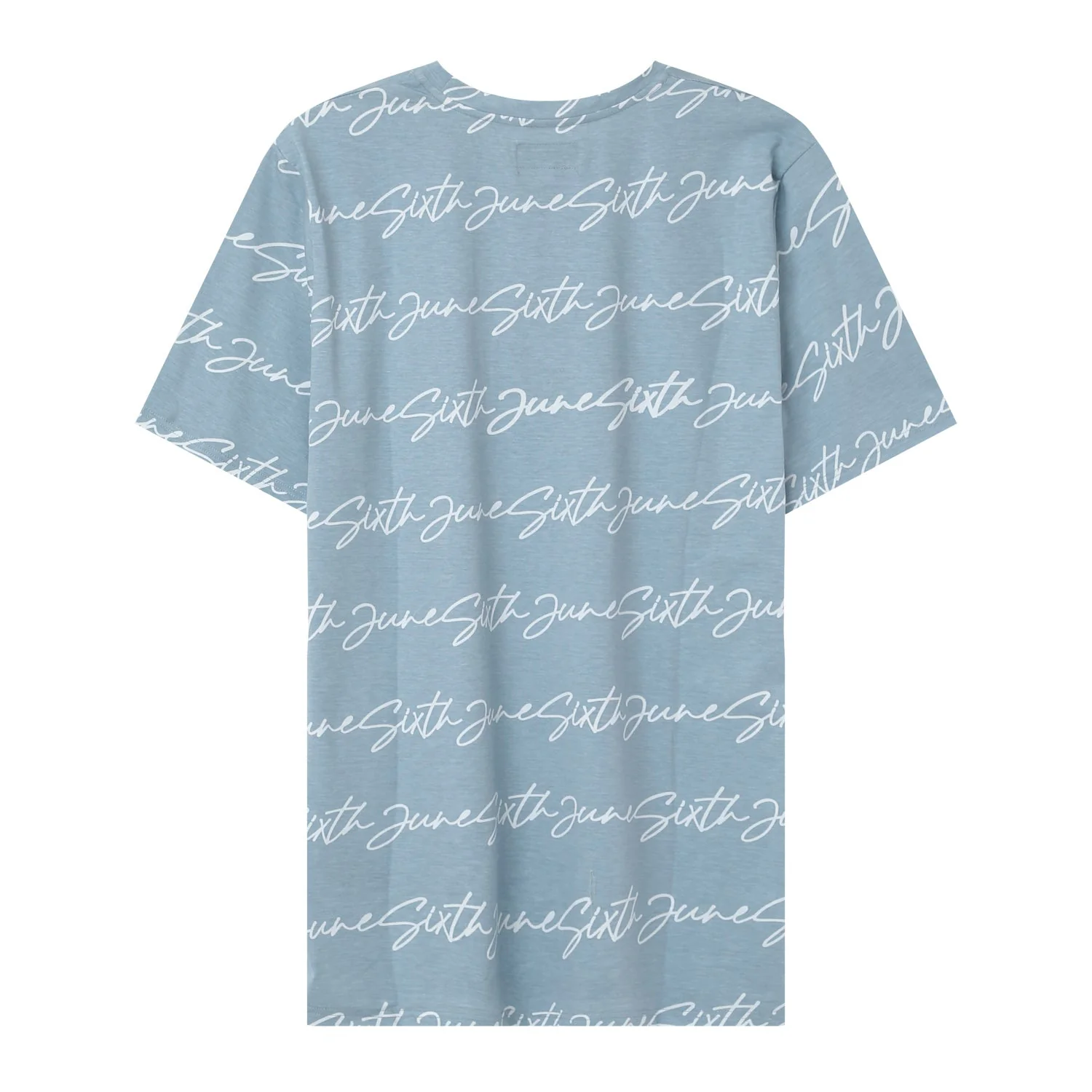 T-shirt logo signature Bleu clair - Image 7