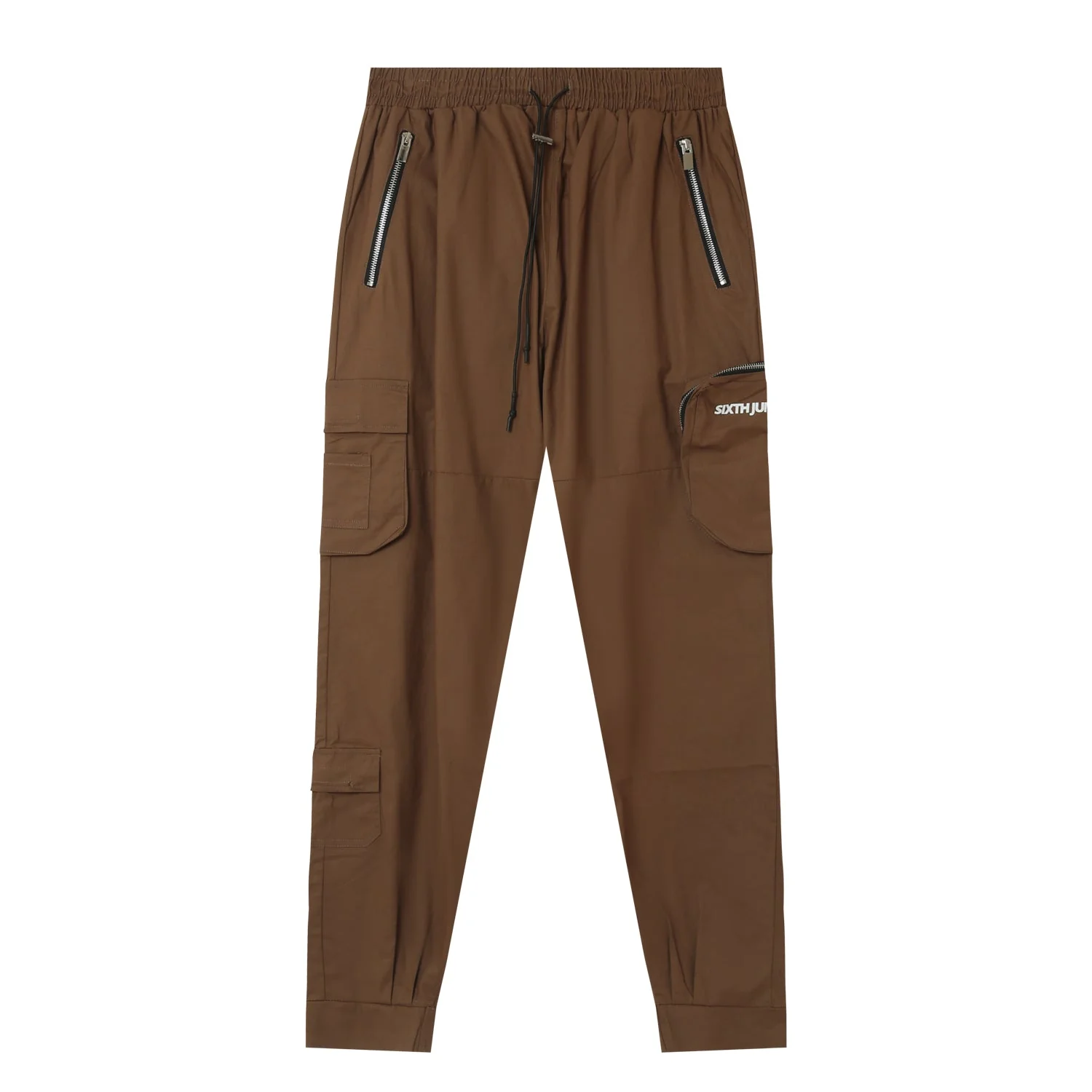 Pantalon cargo zip Marron foncé - Image 6