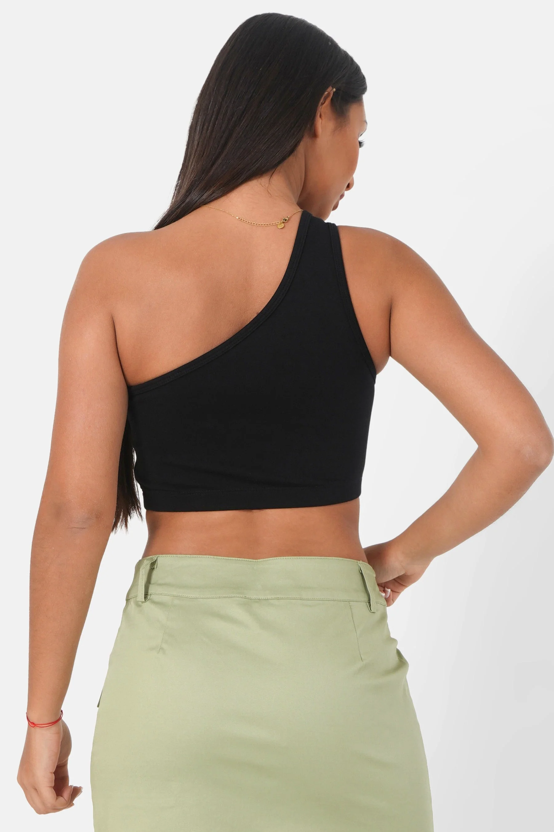 Top asymétrique Noir - Image 5
