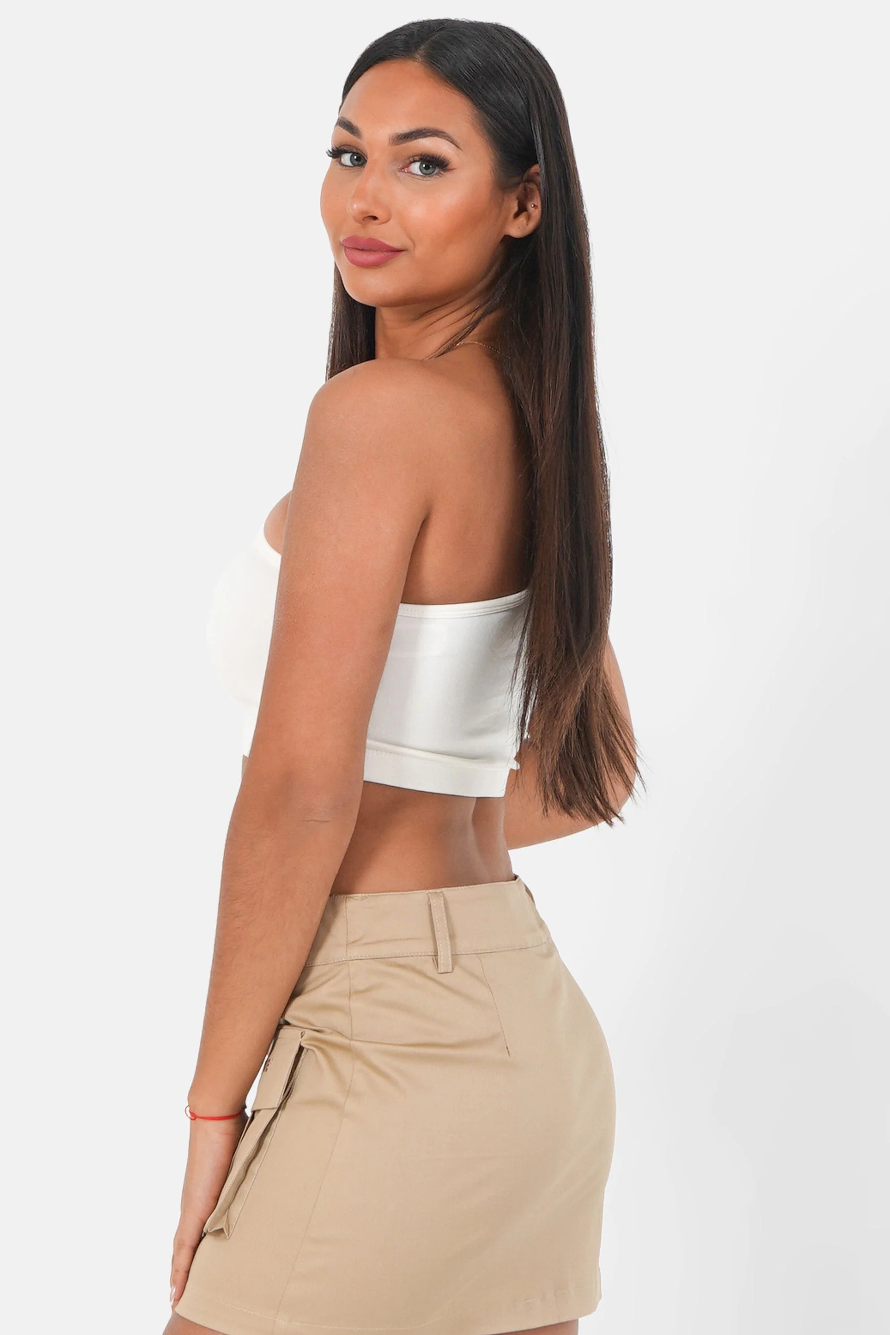 Top asymétrique Blanc - Image 4