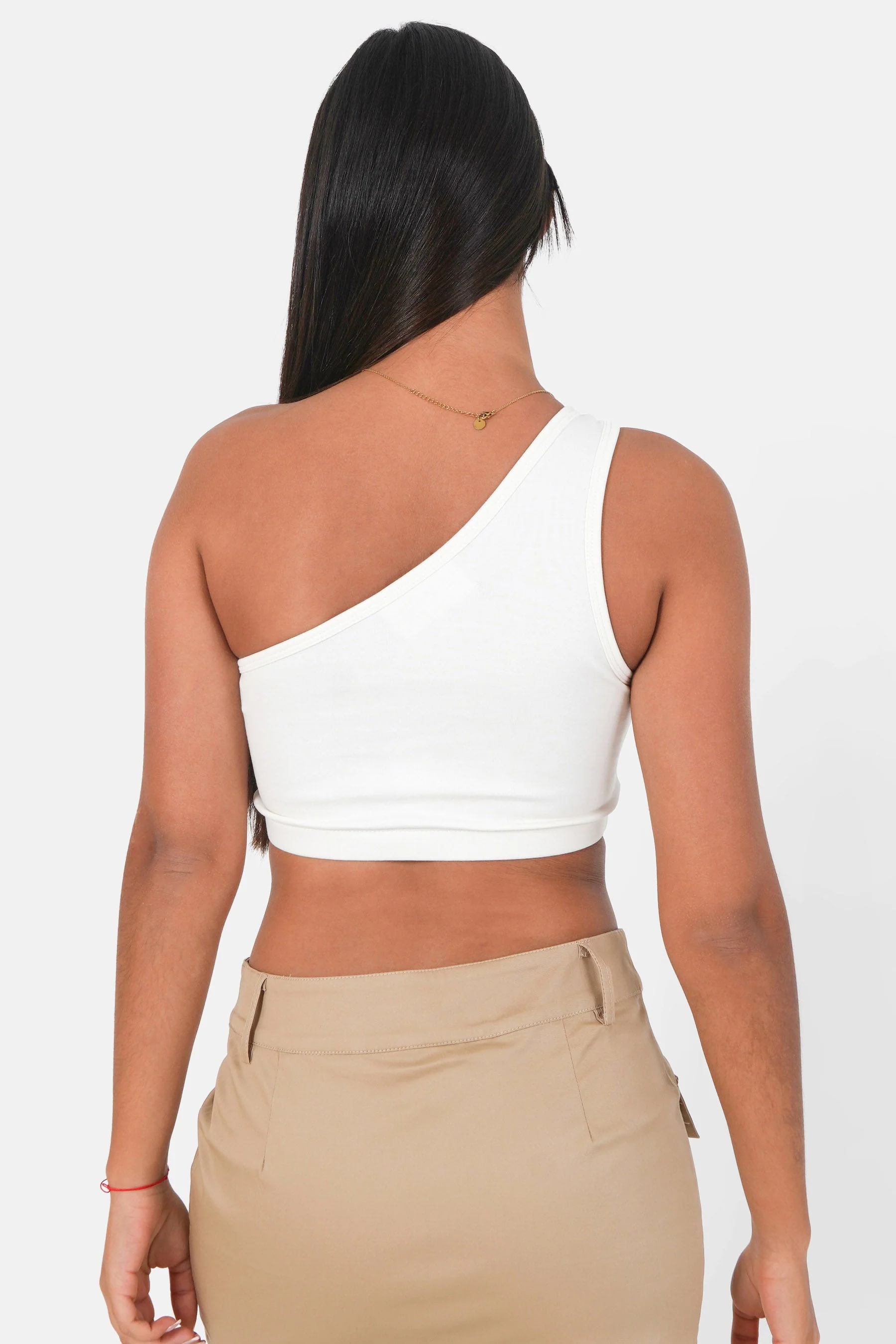 Top asymétrique Blanc - Image 5