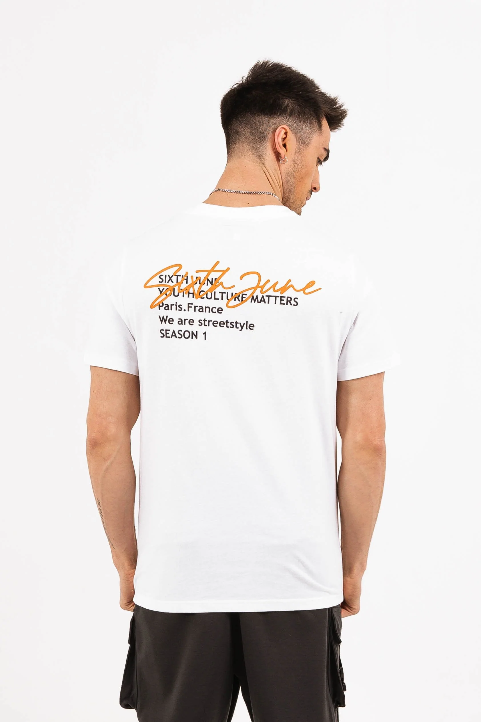 T-shirt dos signature blanc - Image 5