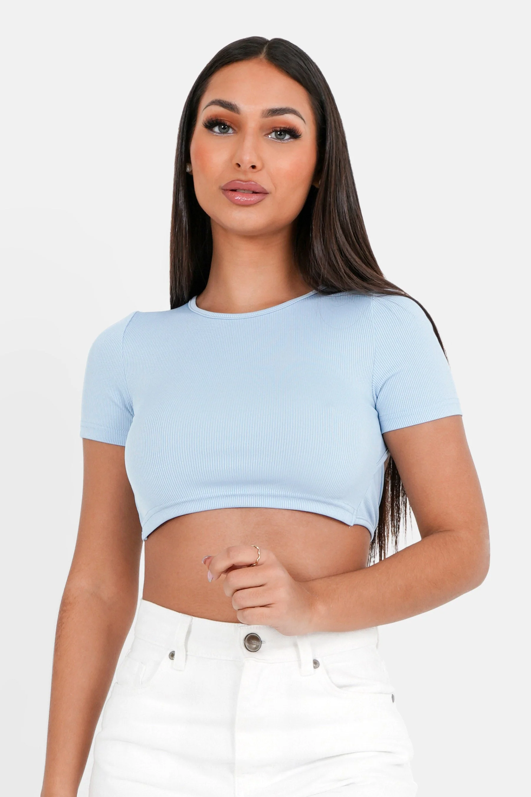 BACKLESS laced s/s top - Image 5