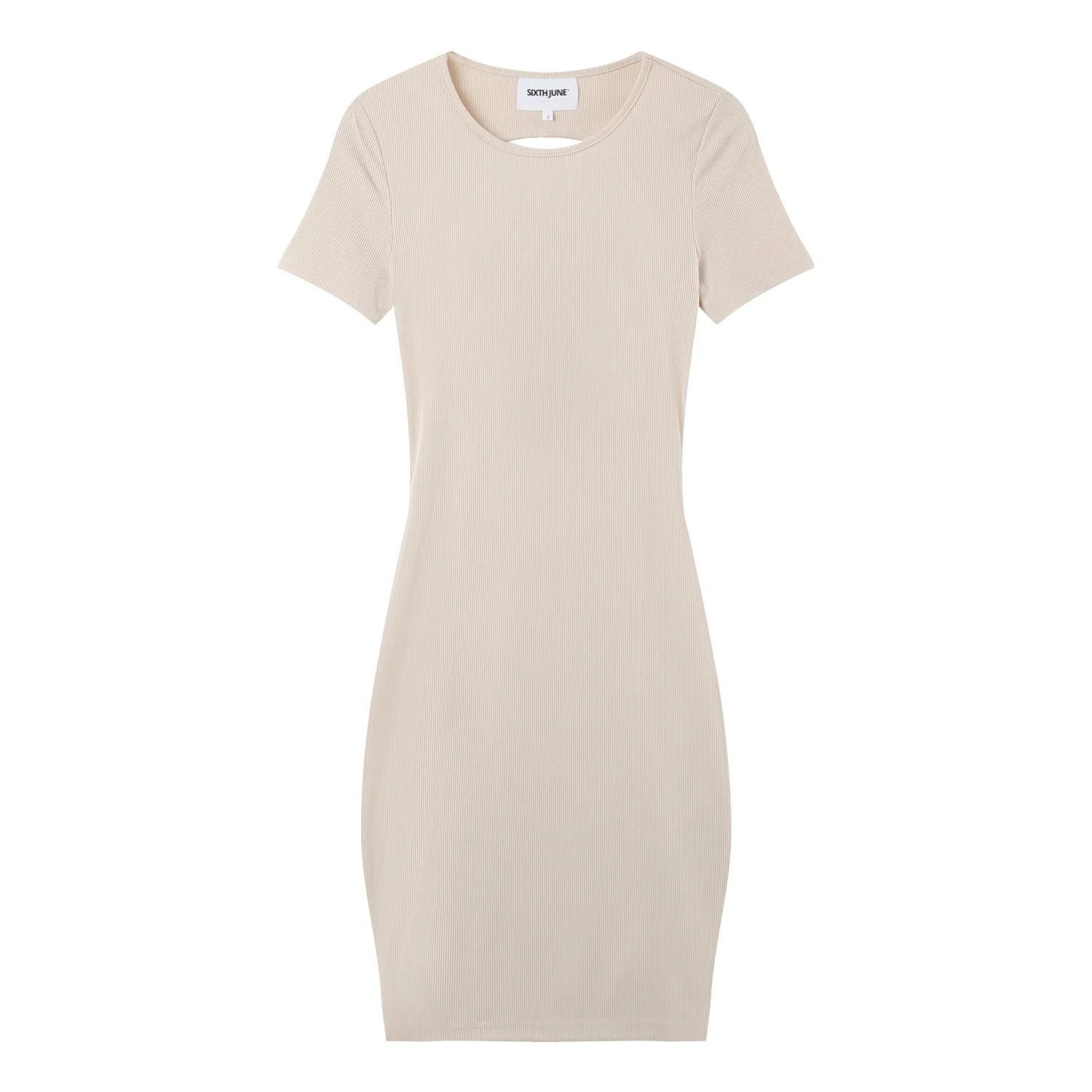 BACKLESS mini s/s dress - Image 6