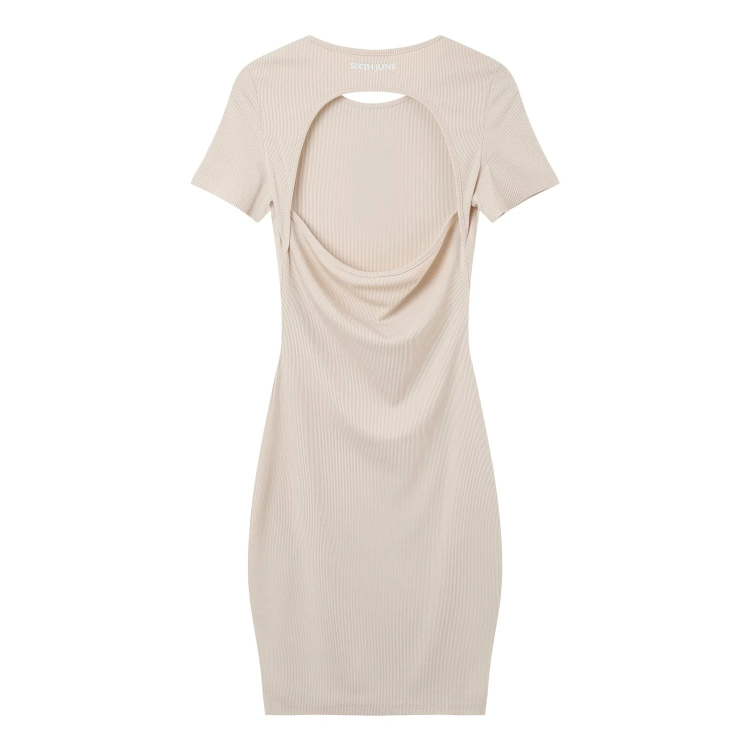 BACKLESS mini s/s dress - Image 7