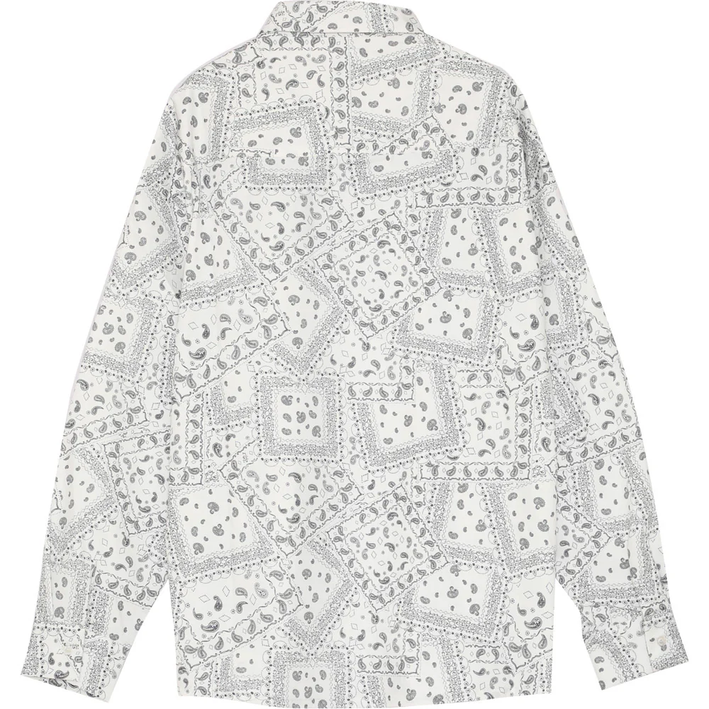 Chemise imprimé bandana blanc - Image 6
