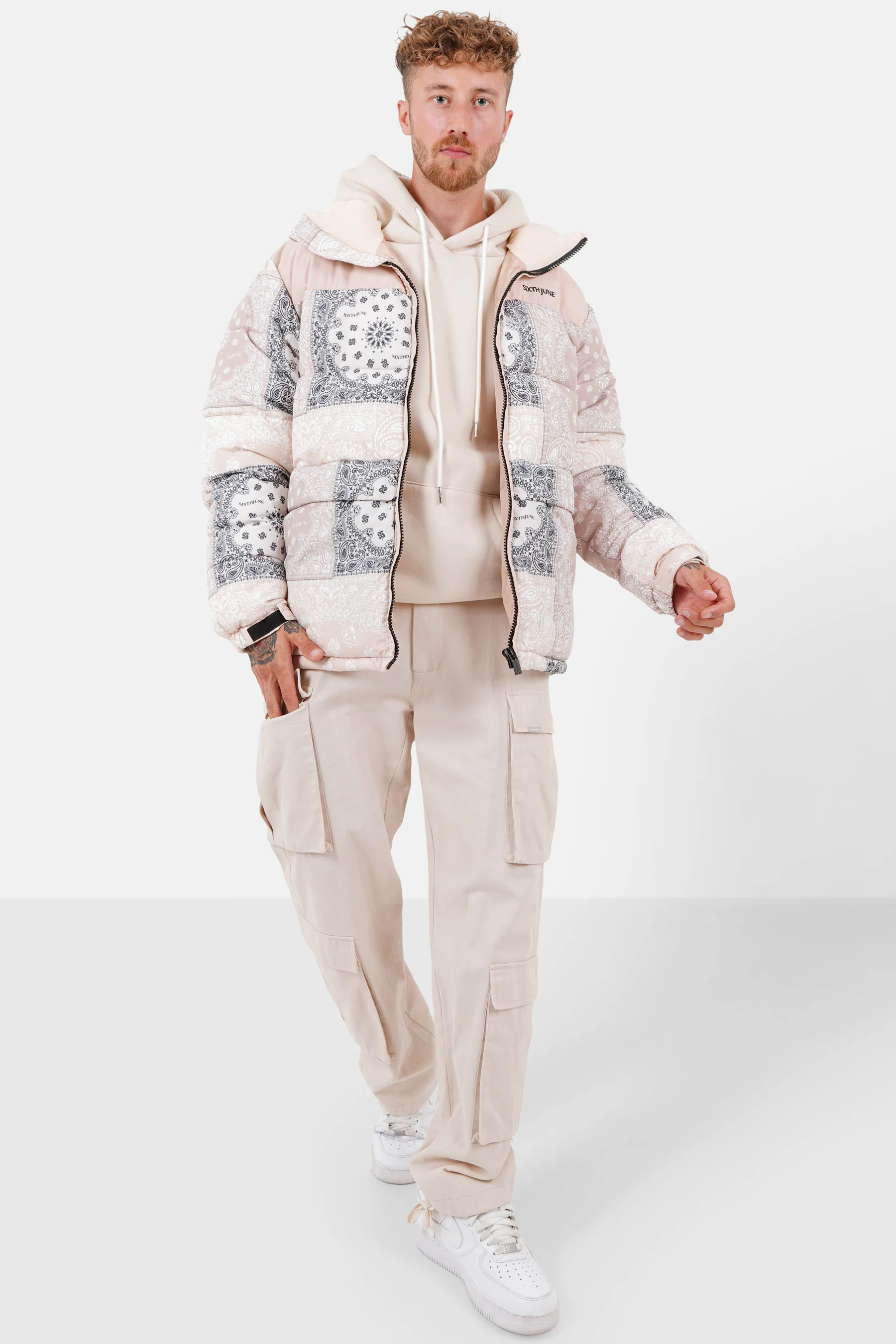 PATCHWORK bandana puffer jacket - Image 2