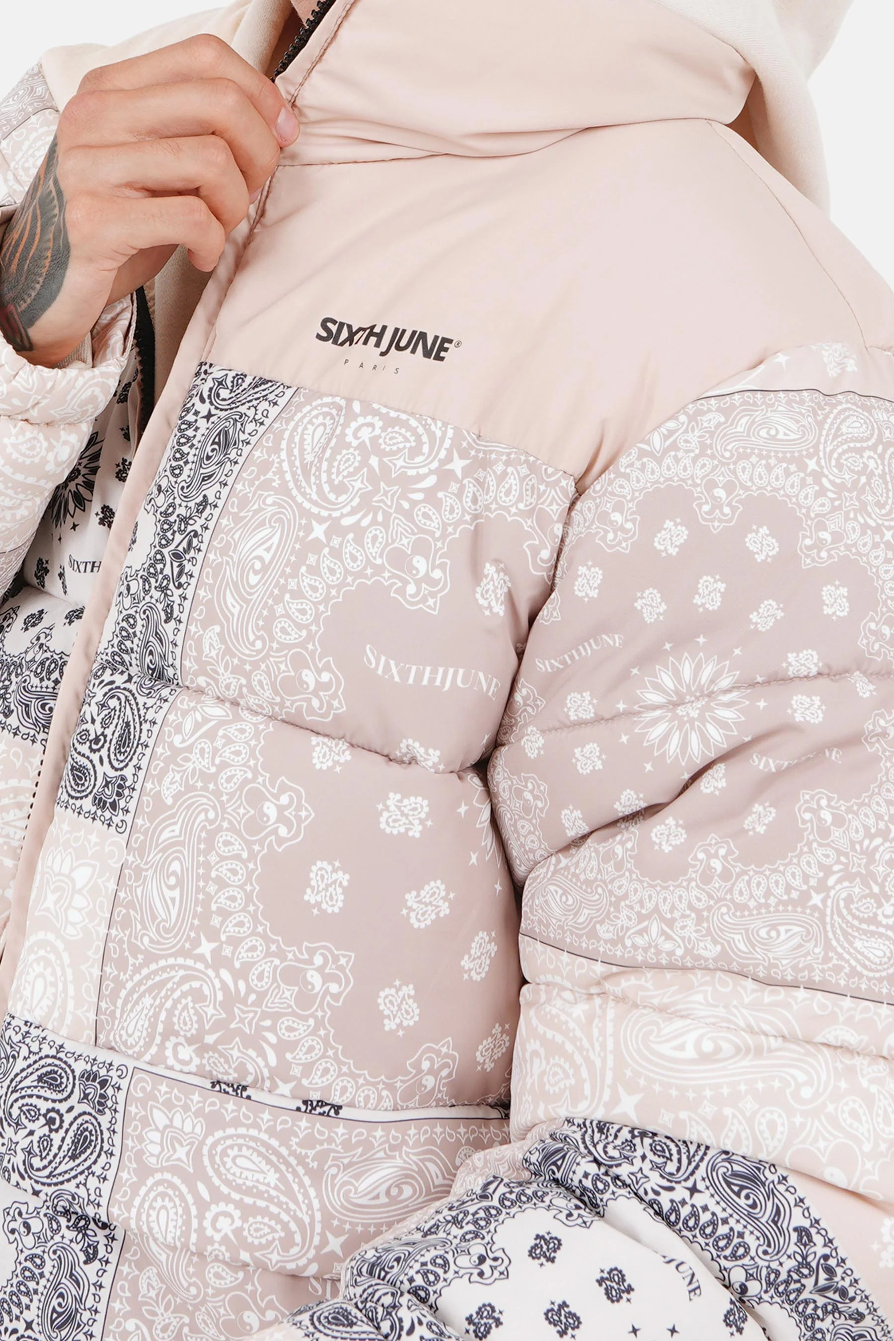 PATCHWORK bandana puffer jacket - Image 3
