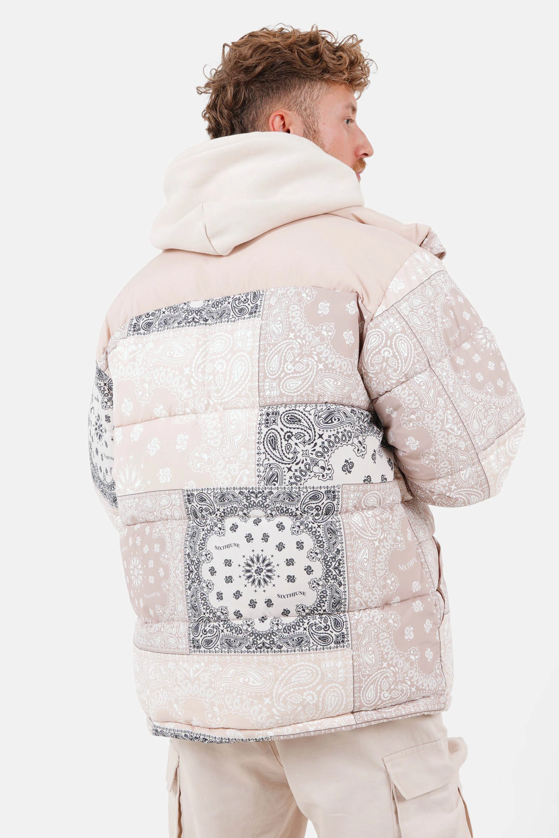 PATCHWORK bandana puffer jacket - Image 5