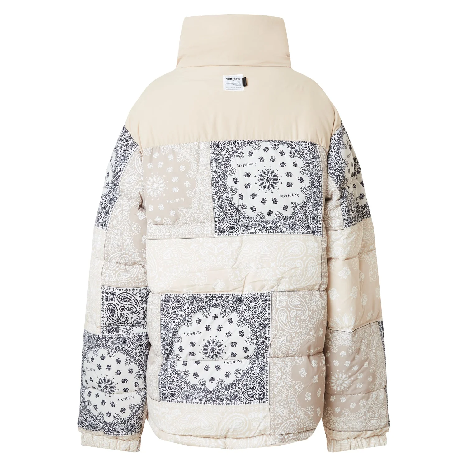 PATCHWORK bandana puffer jacket - Image 7