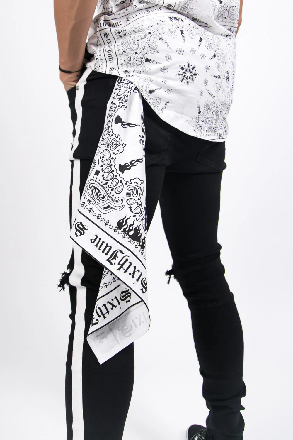 Bandana imprimé blanc - Image 2
