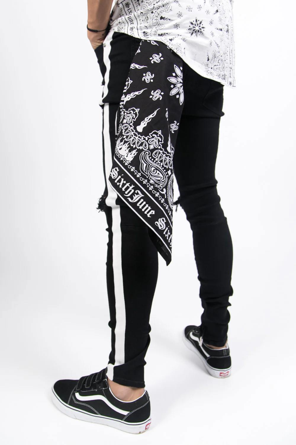 Bandana imprimé noir - Image 2