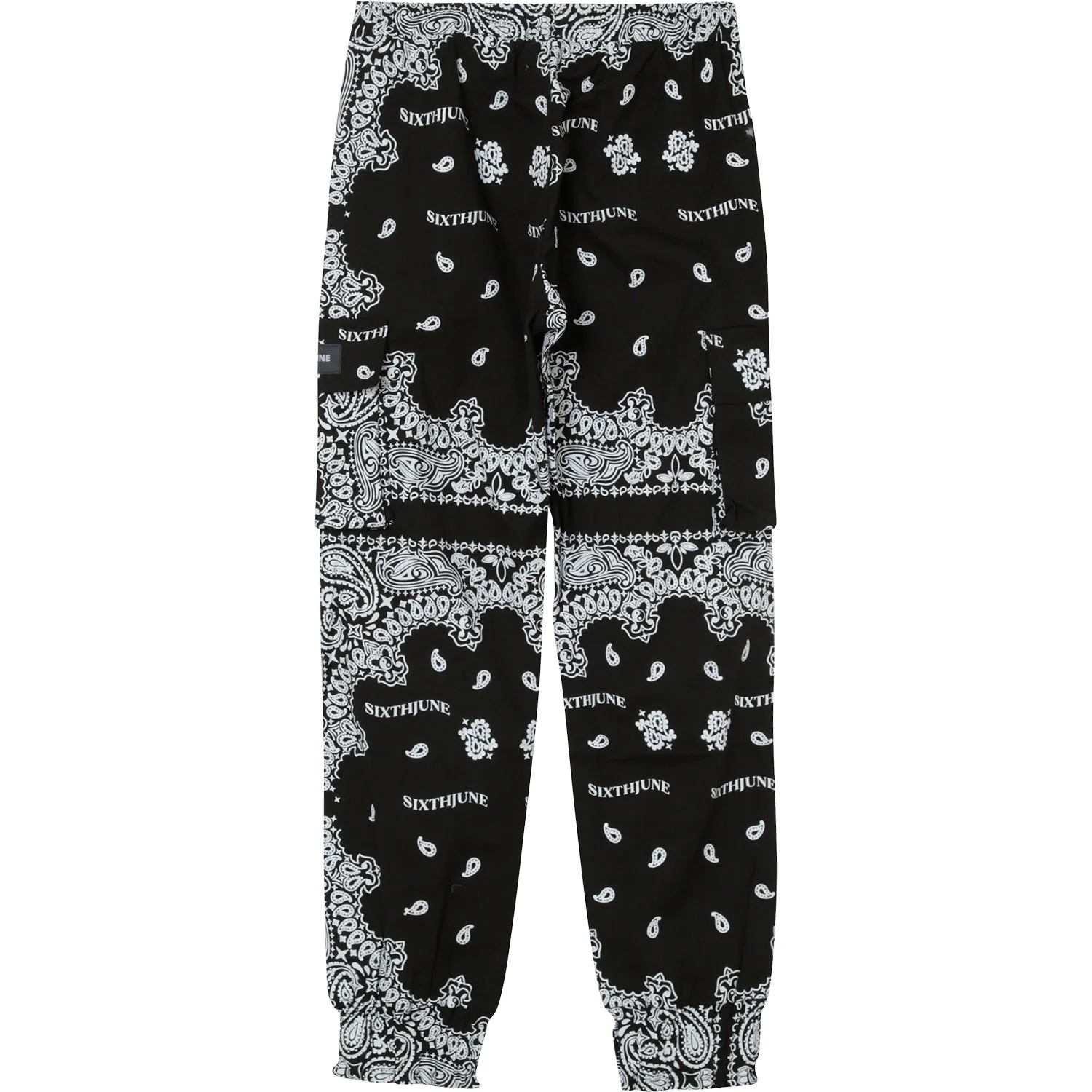 Pantalon bandana poches Noir - Image 7
