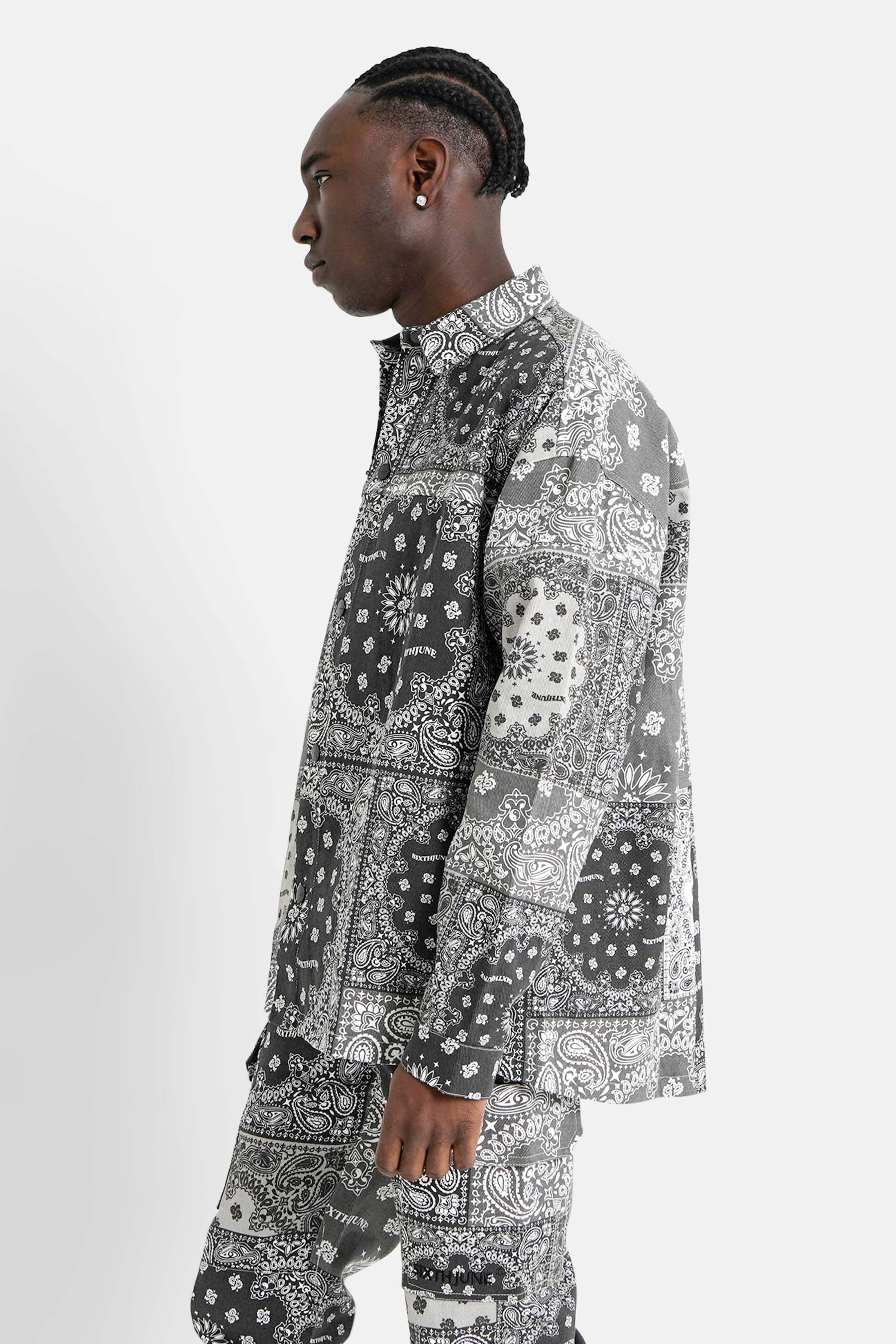 BANDANA patchwork shirt - Image 4