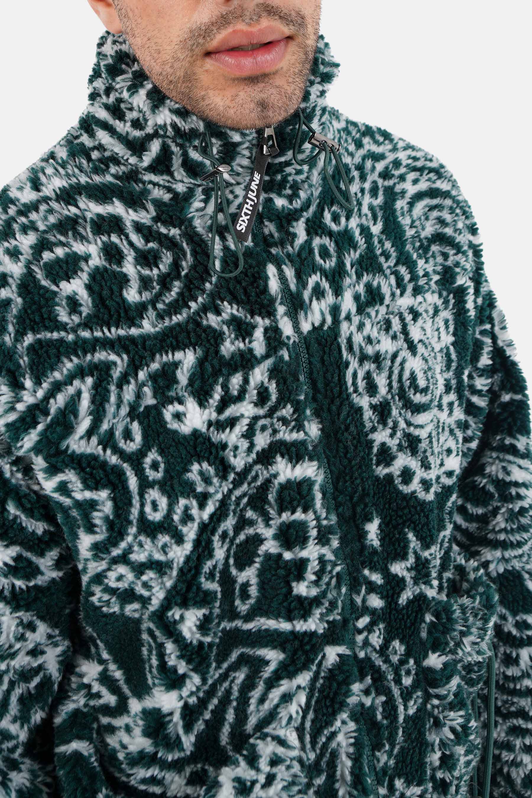 Veste bandana polaire Vert - Image 3