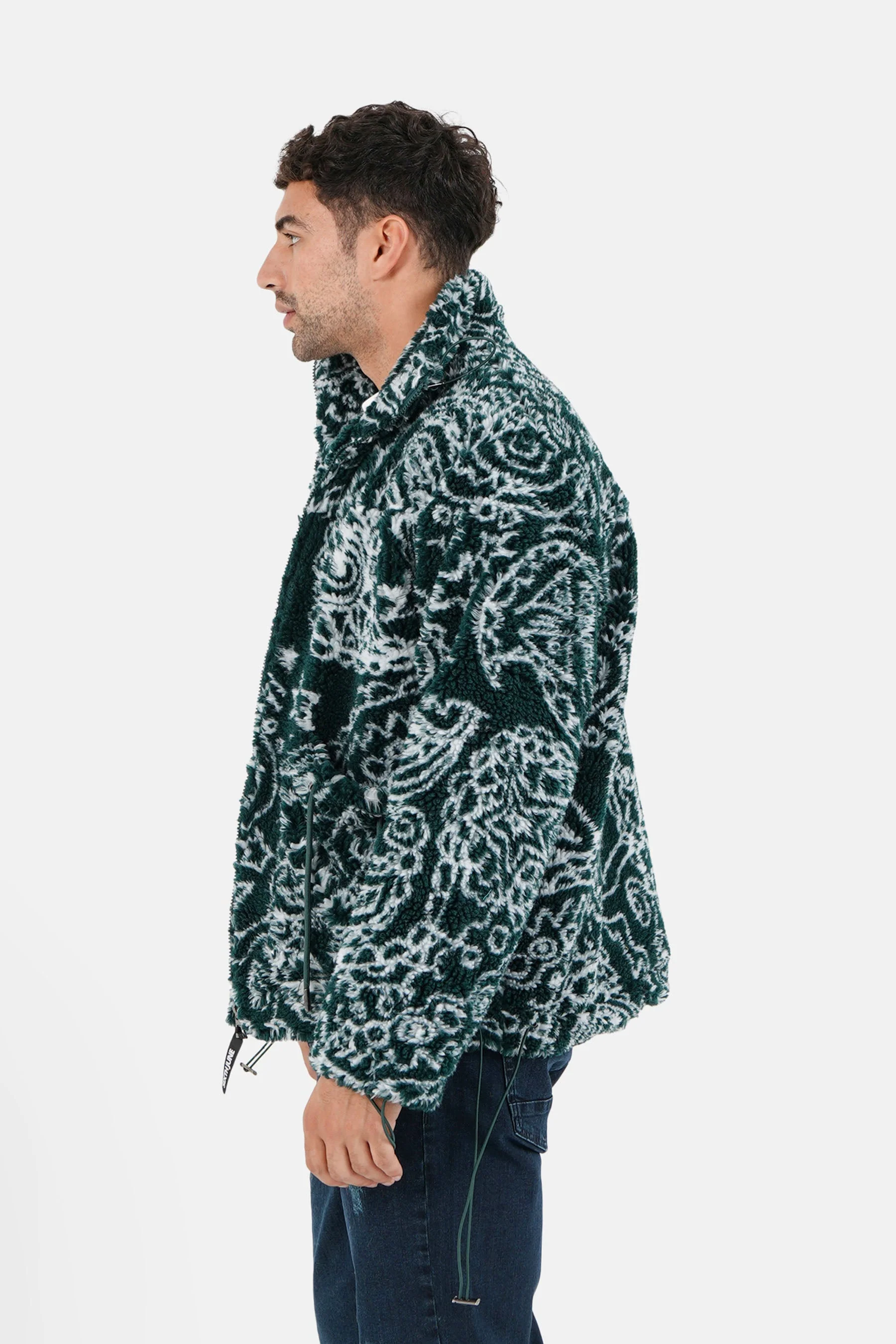 Veste bandana polaire Vert - Image 4