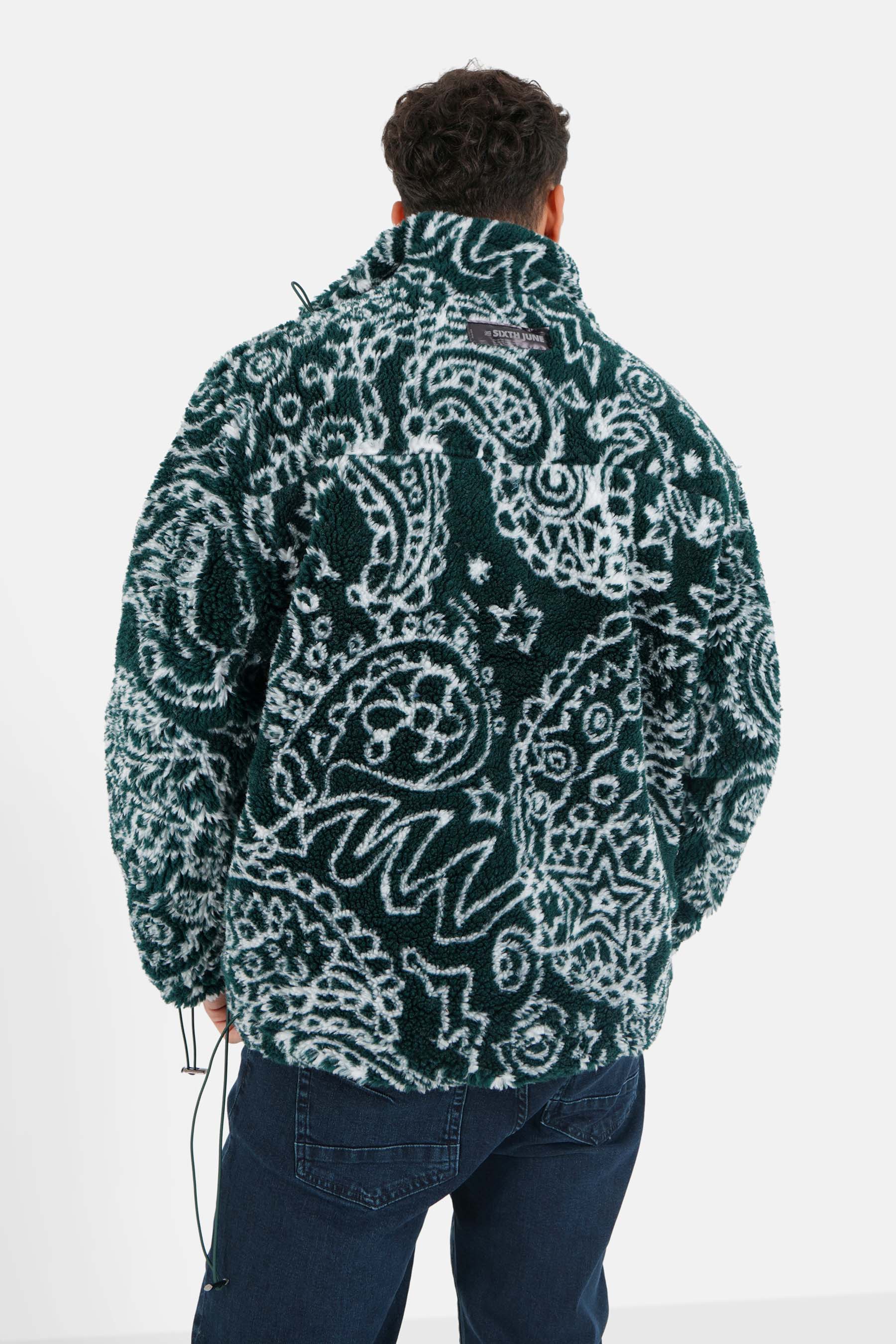 Veste bandana polaire Vert - Image 5