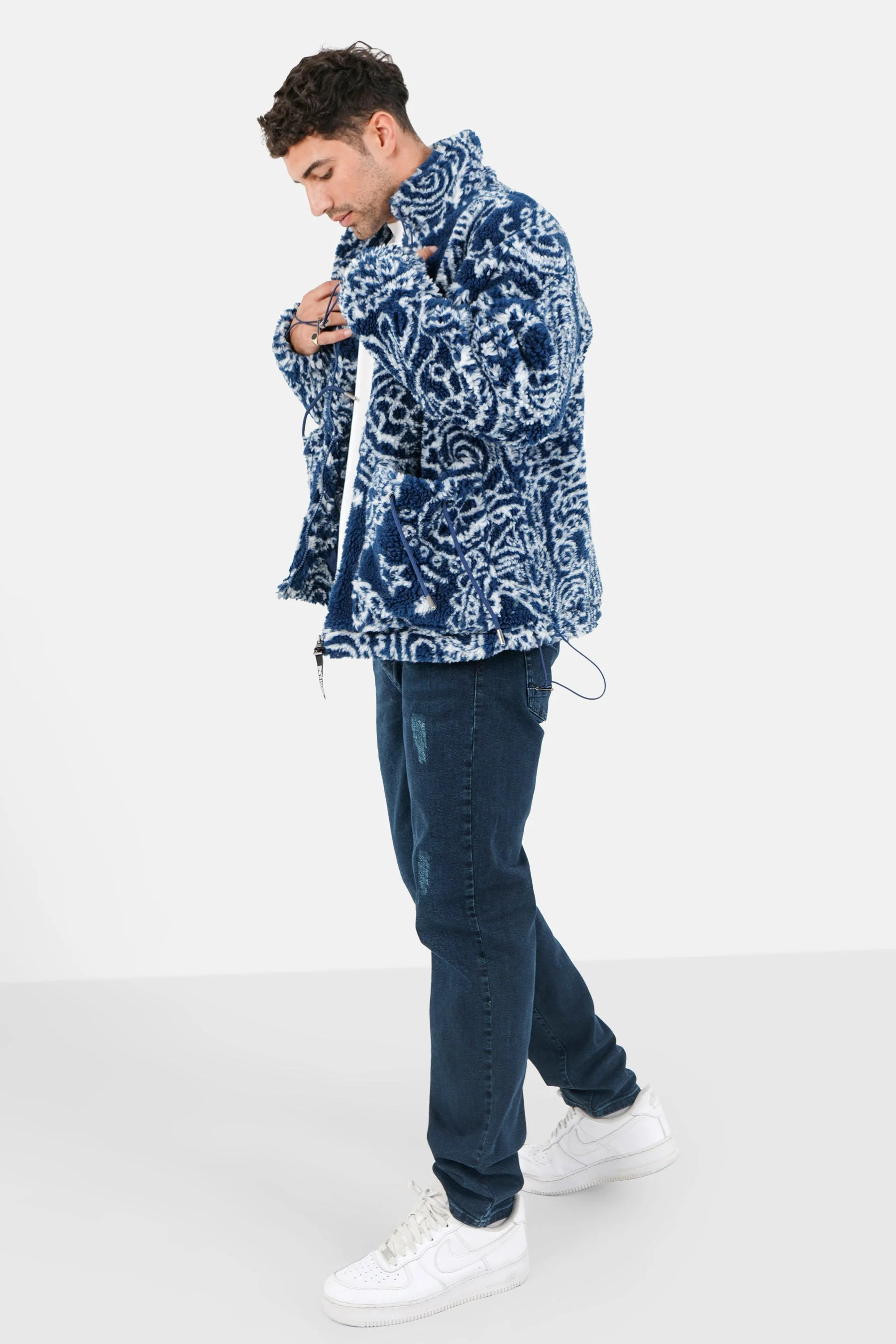 Veste bandana polaire Bleu - Image 2