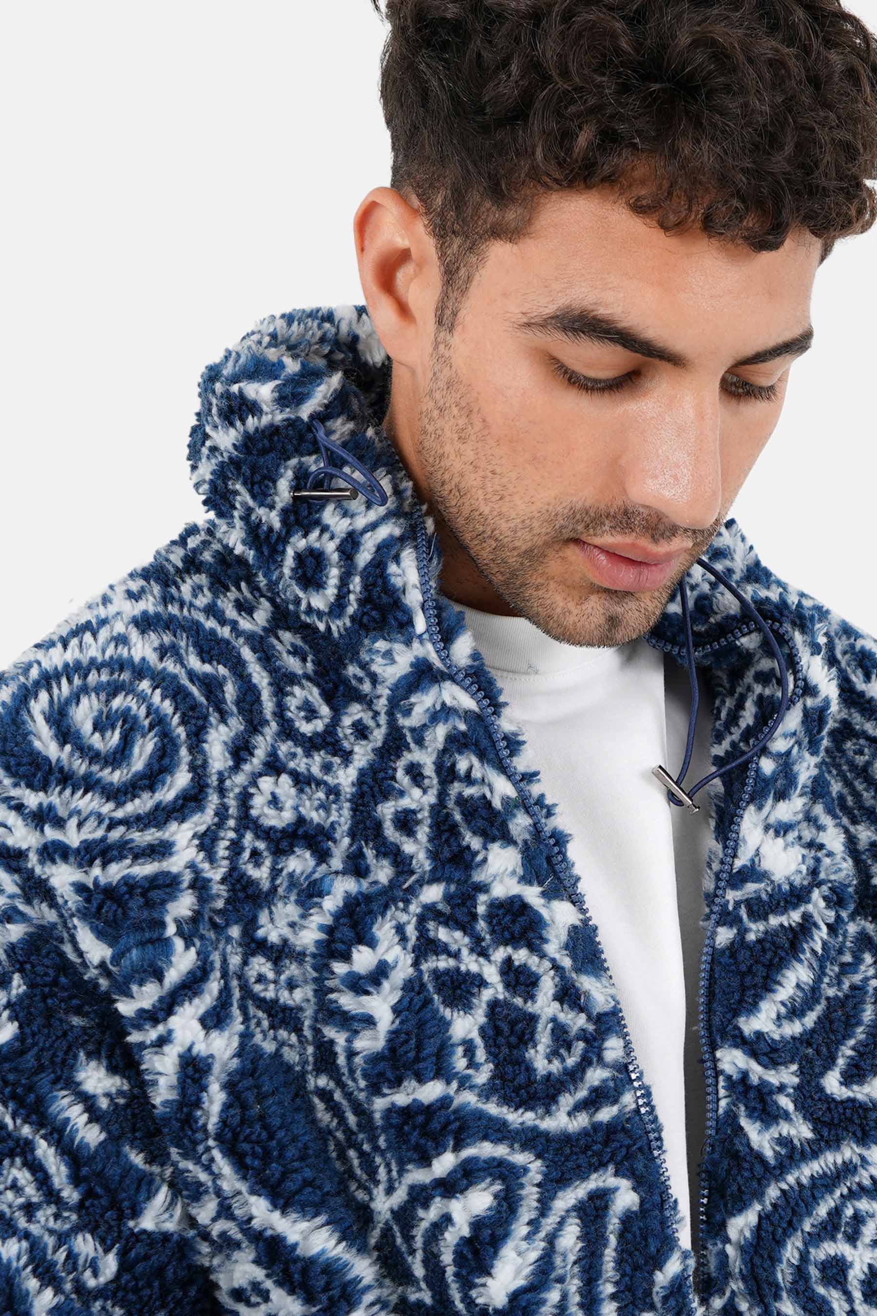 Veste bandana polaire Bleu - Image 4