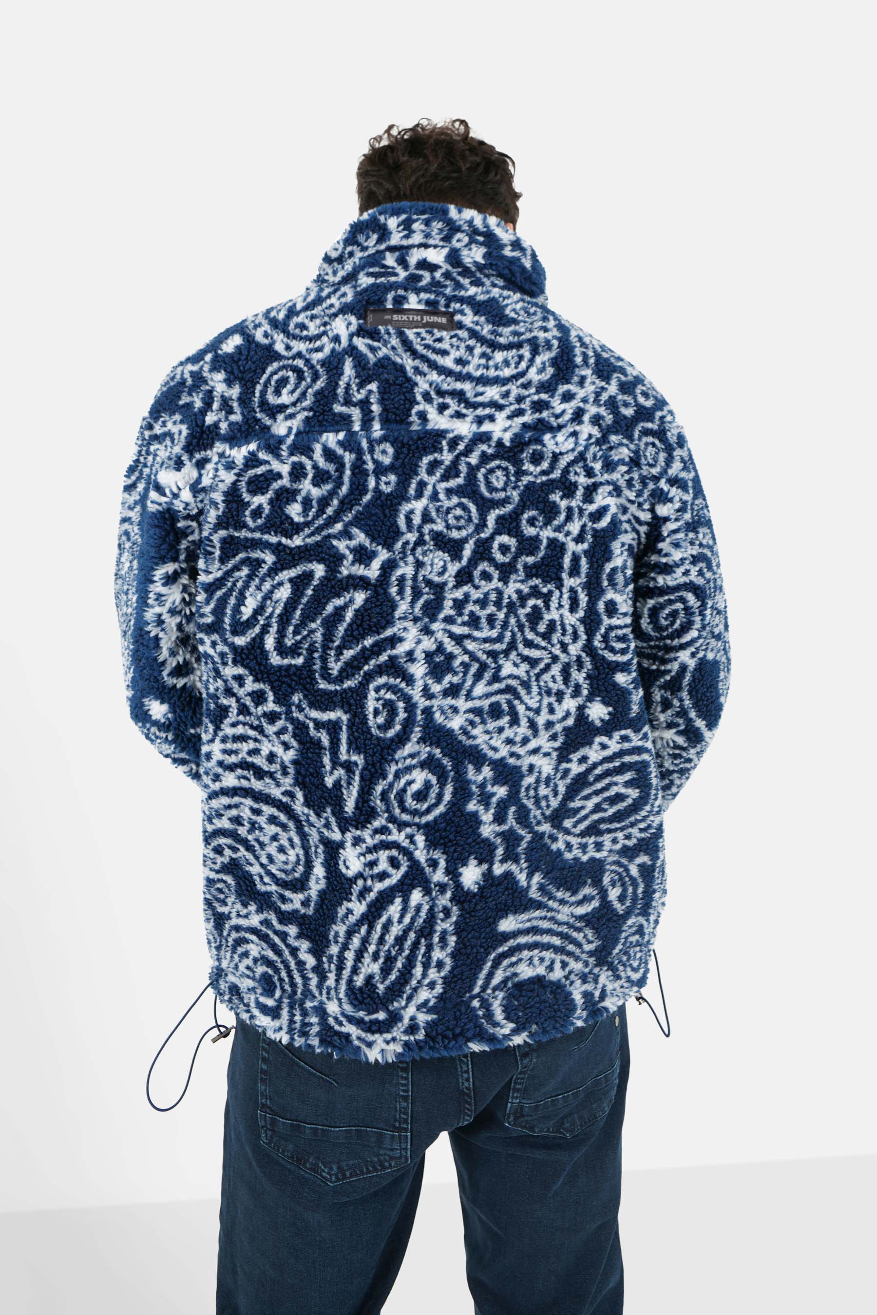 Veste bandana polaire Bleu - Image 5