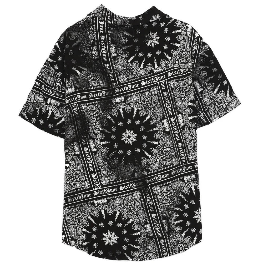 Chemisette bandana all over noir - Image 6