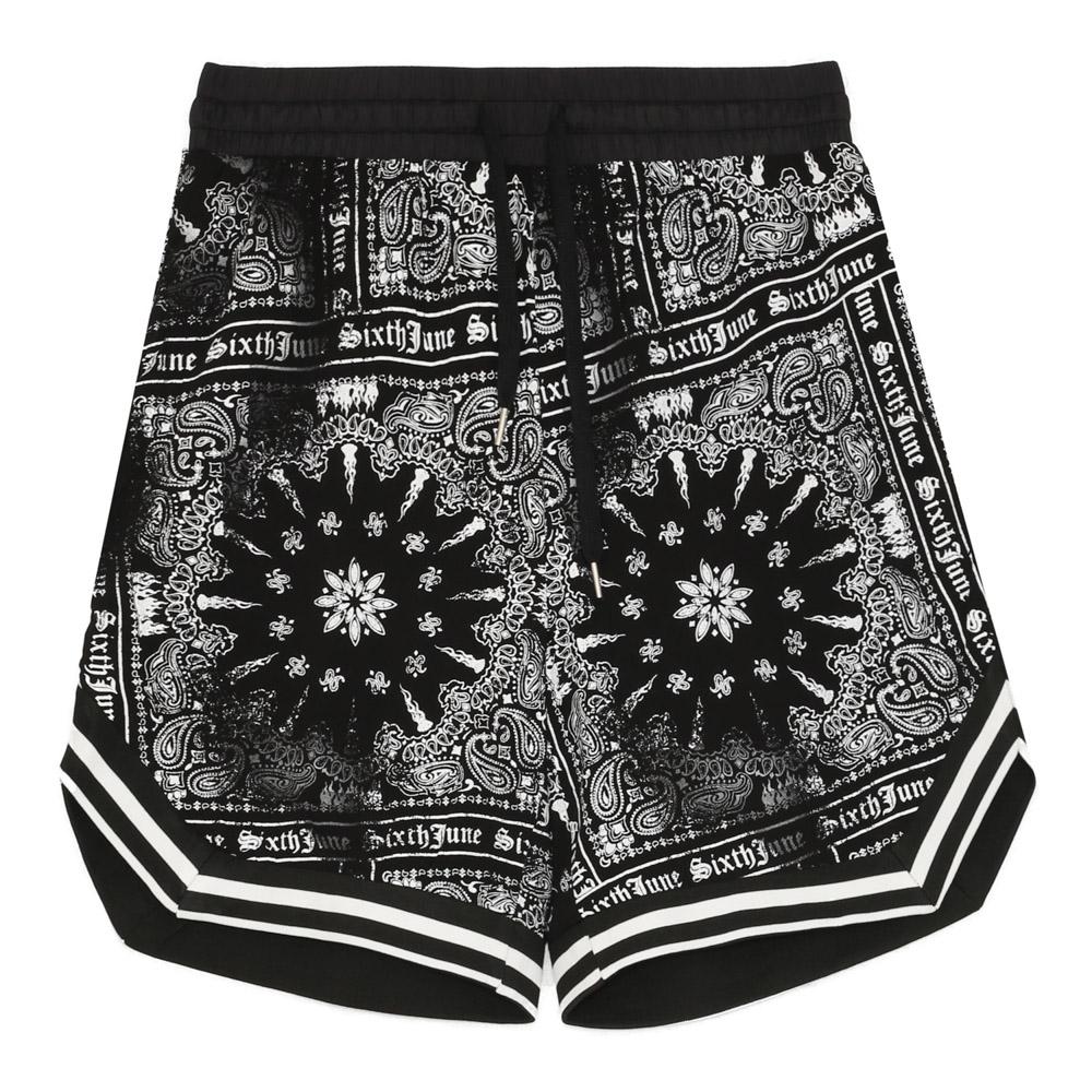 Short imprimé bandana all-over Noir - Image 5