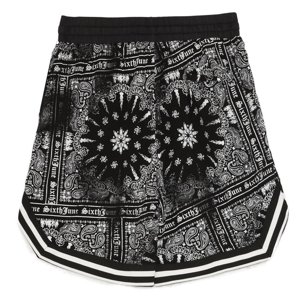 Short imprimé bandana all-over Noir - Image 6