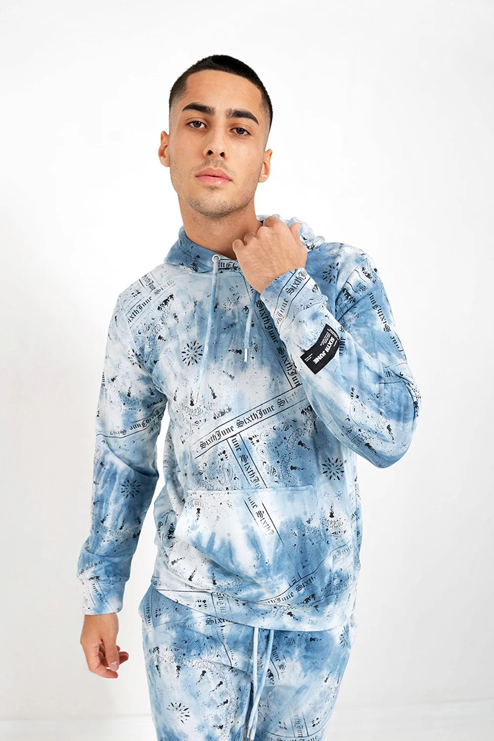 Sweatshirt tie dye bandana Bleu - Image 2