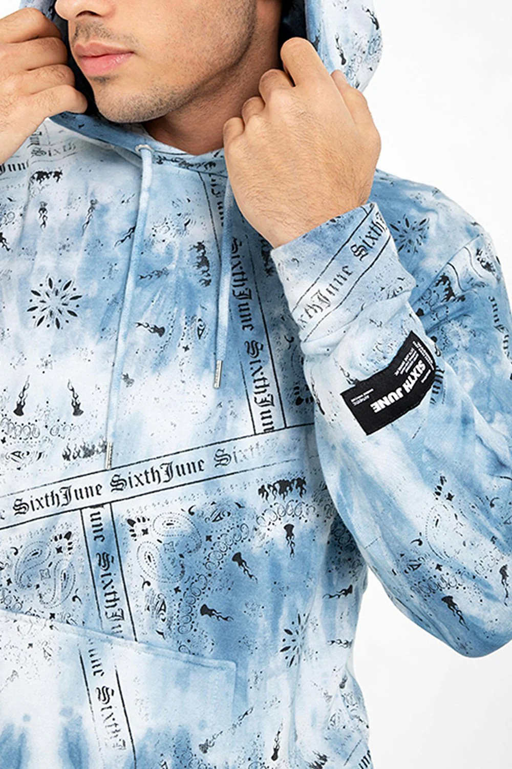 Sweatshirt tie dye bandana Bleu - Image 3