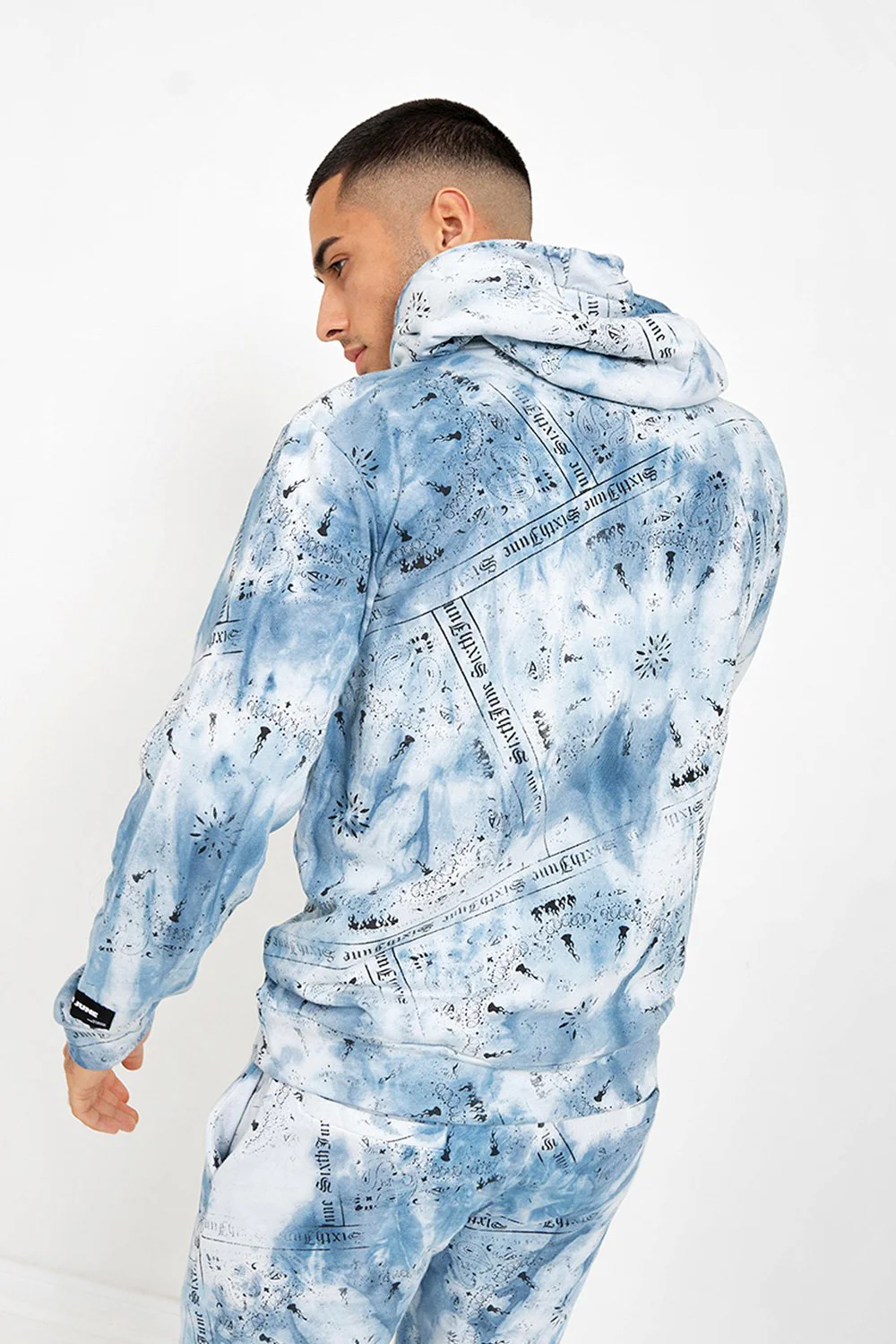 Sweatshirt tie dye bandana Bleu - Image 4