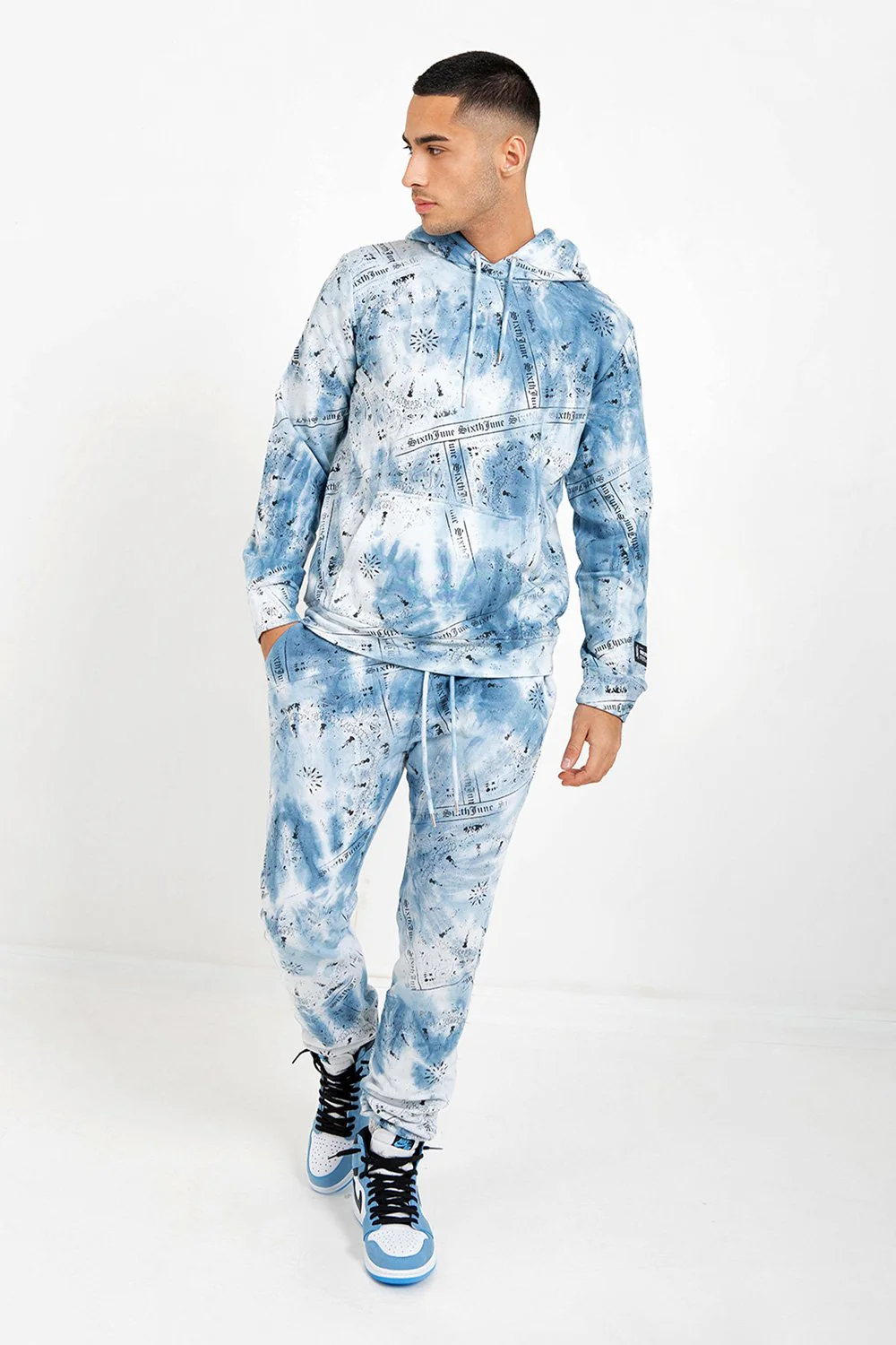 Sweatshirt tie dye bandana Bleu - Image 5
