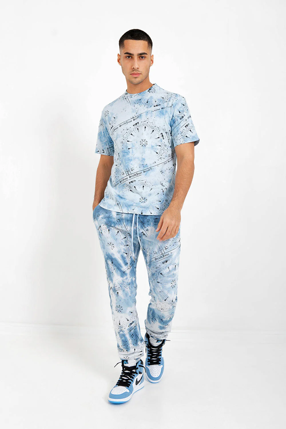 Jogging tie dye bandana Bleu - Image 2