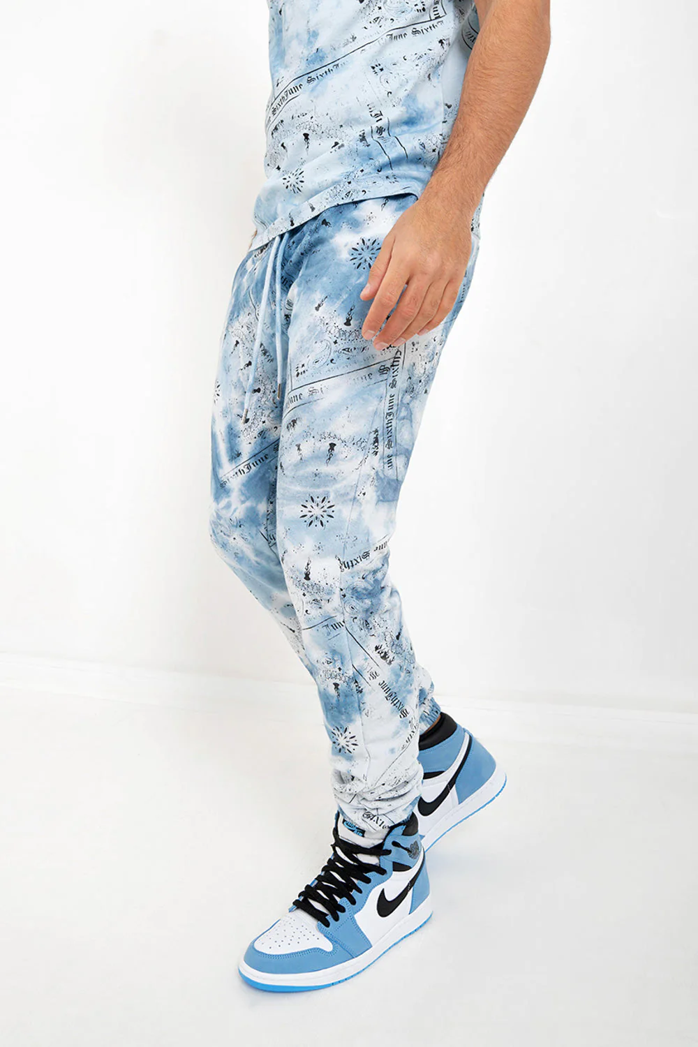 Jogging tie dye bandana Bleu - Image 3