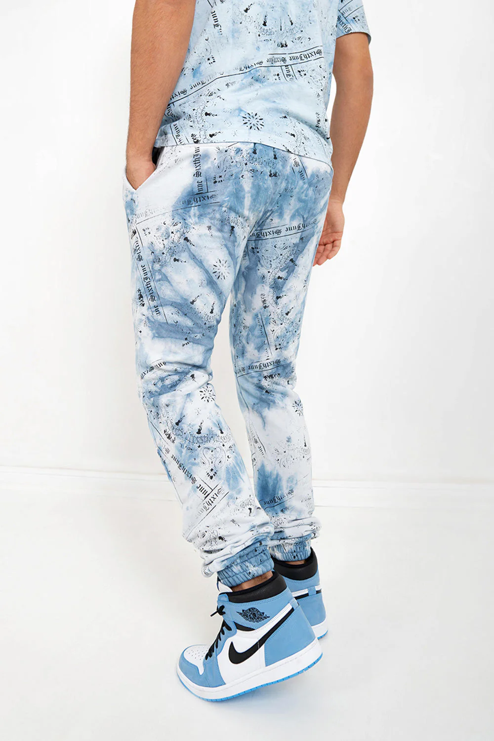 Jogging tie dye bandana Bleu - Image 4