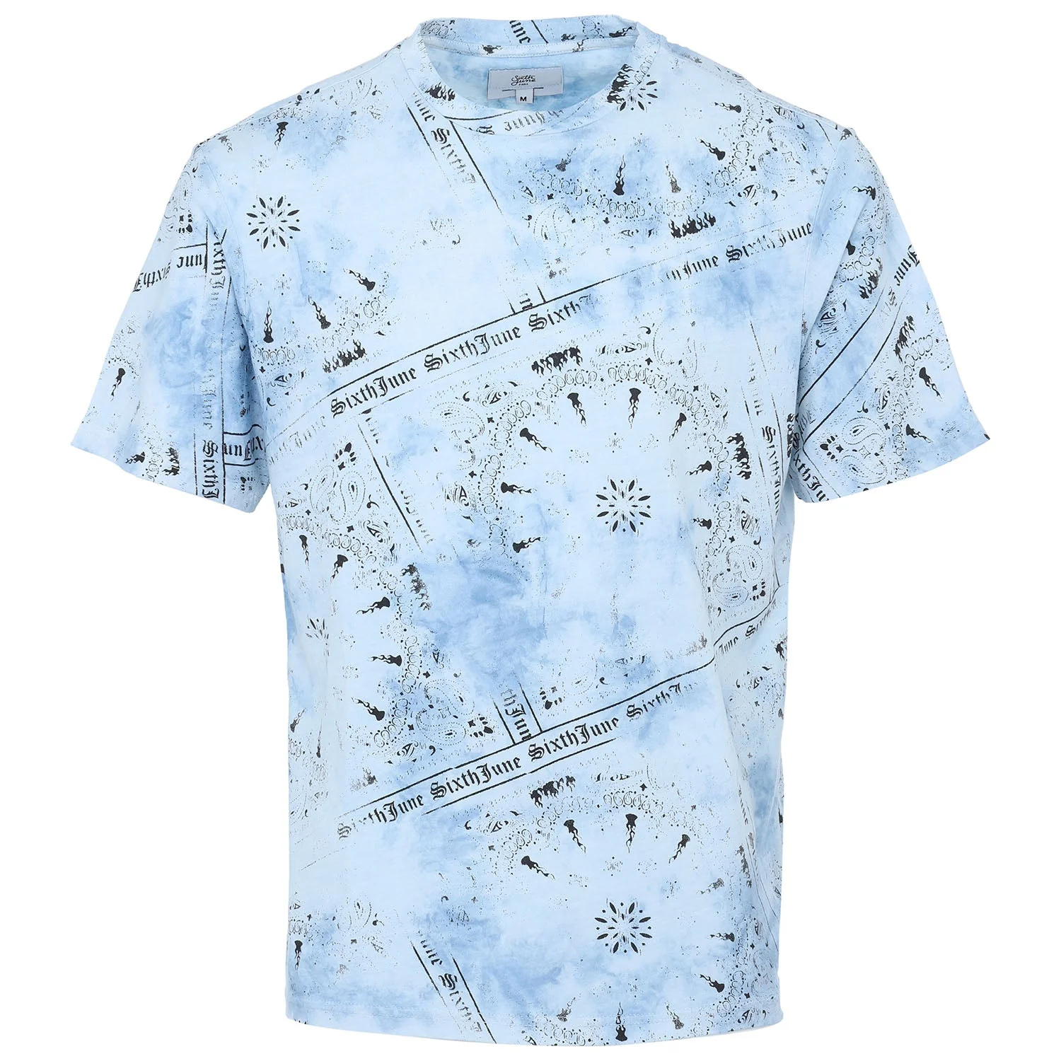 T-shirt tie dye bandana Bleu - Image 5