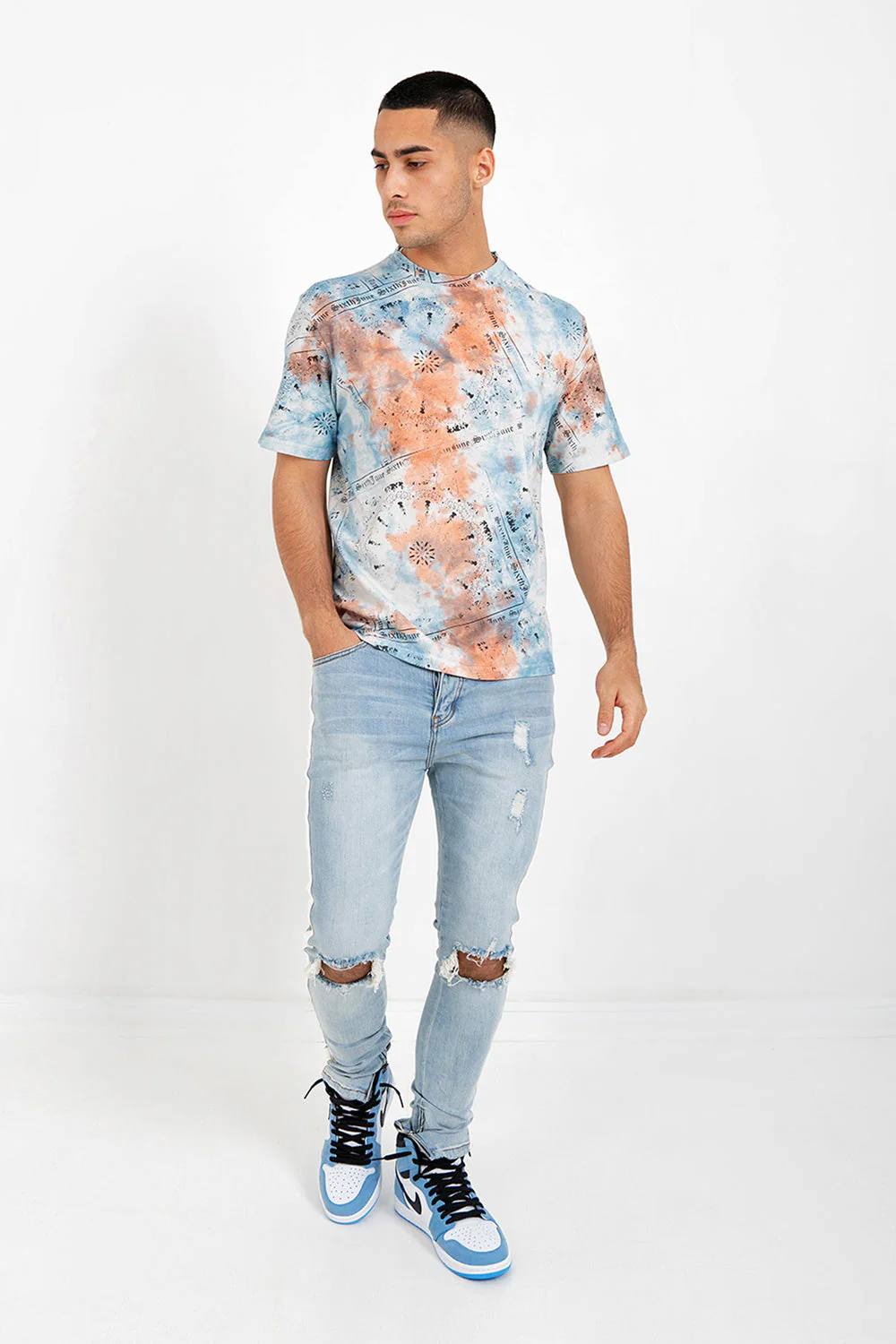 T-shirt tie dye bandana Orange - Image 2