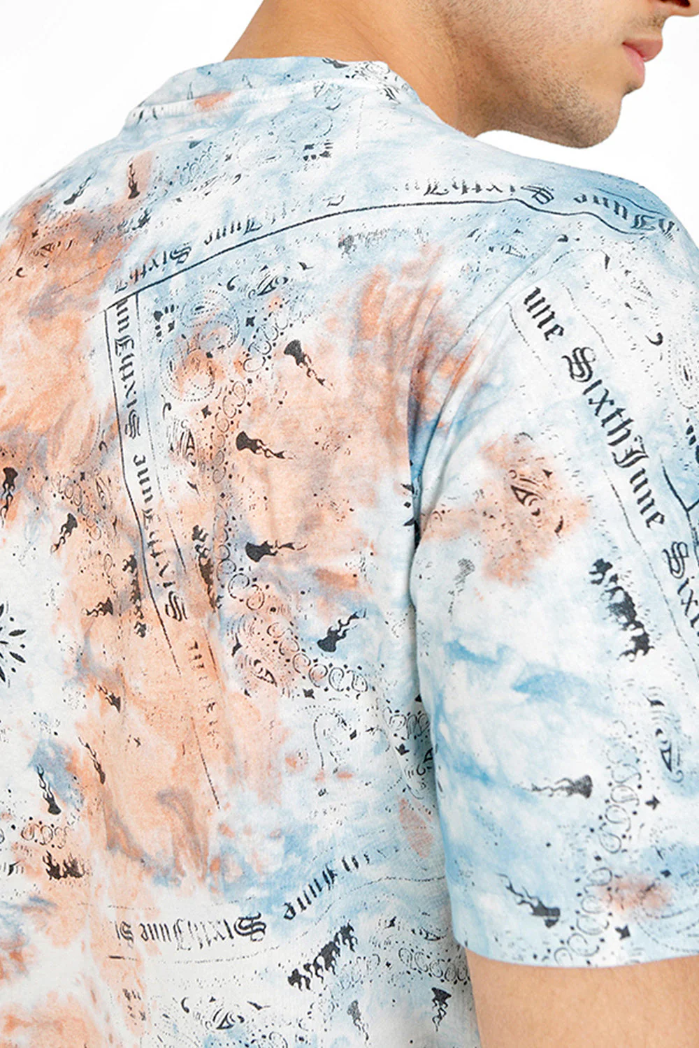 T-shirt tie dye bandana Orange - Image 3