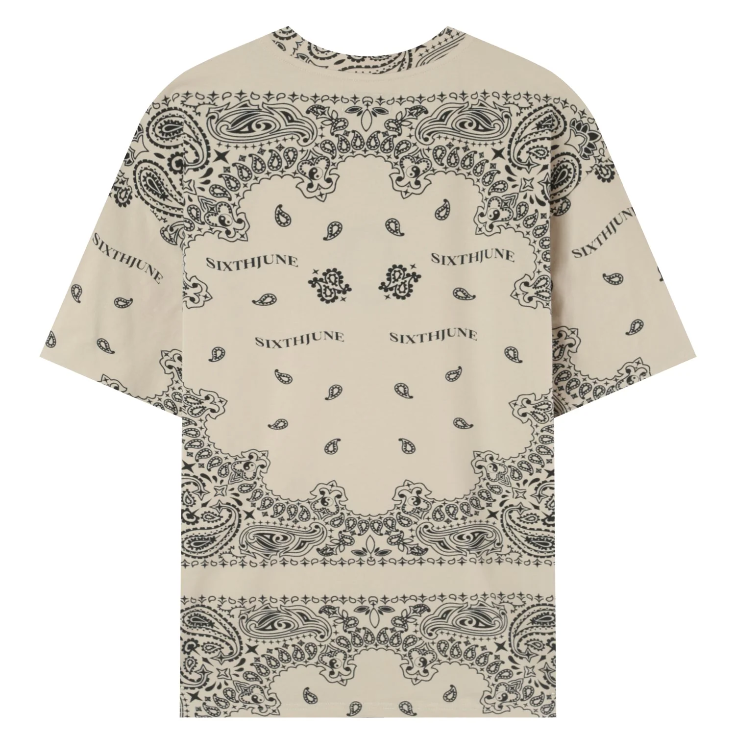 T-shirt imprimé bandana Beige - Image 7
