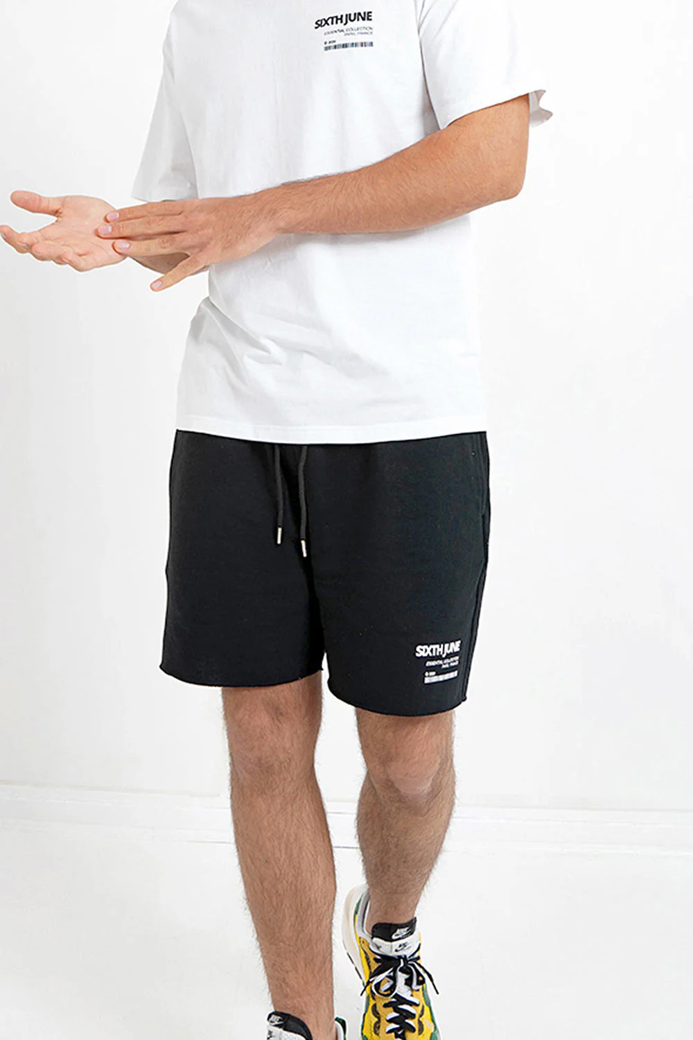 Short barcode bords francs Noir