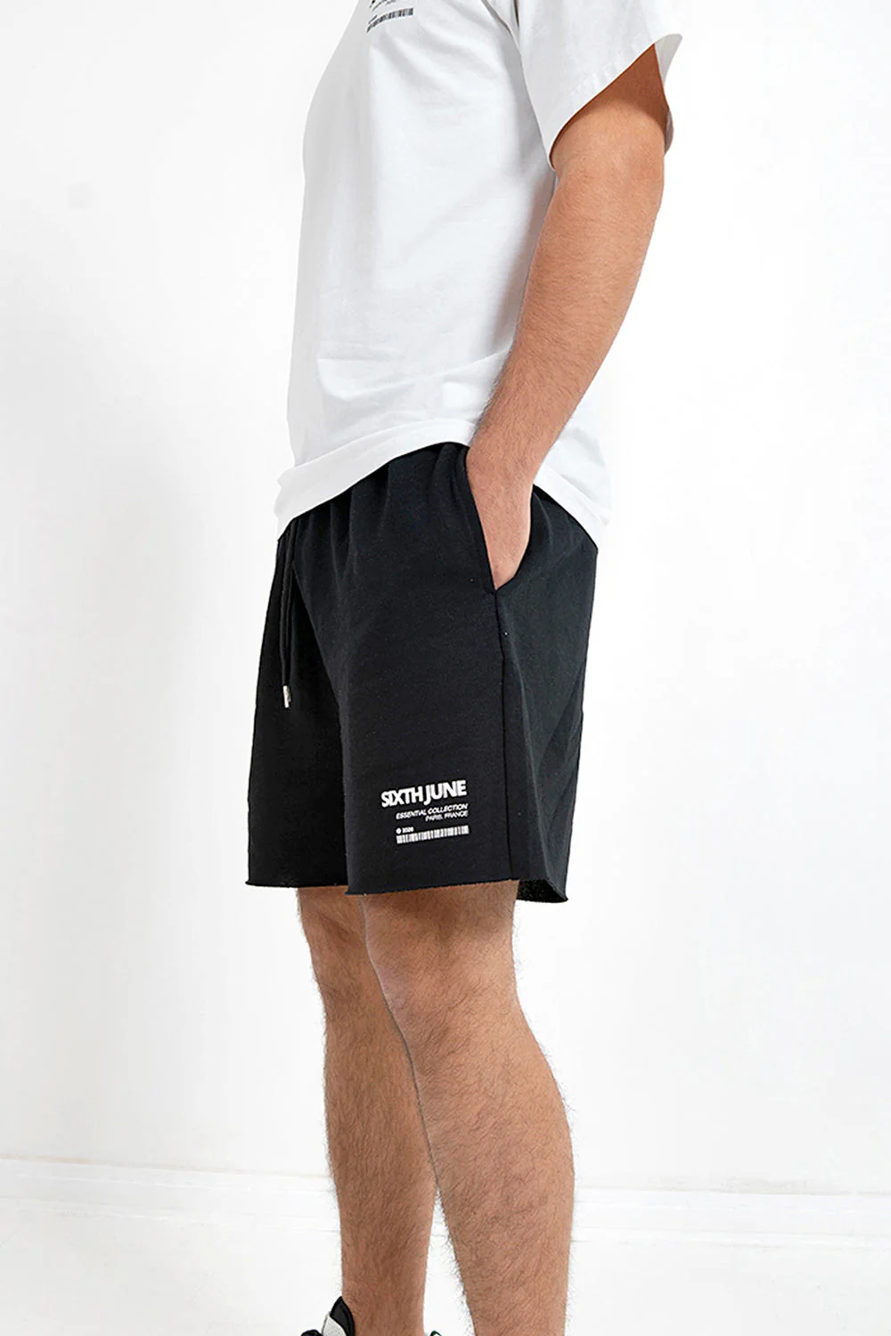 Short barcode bords francs Noir - Image 3